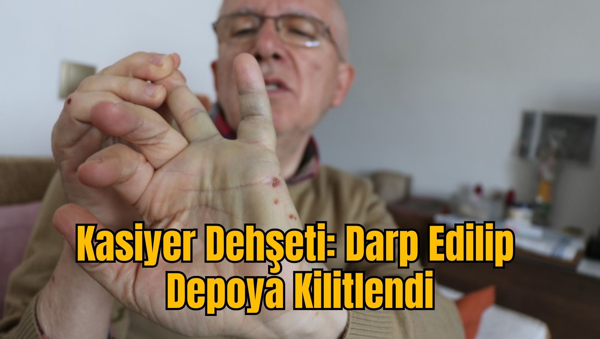 Kasiyer Dehşeti: Darp Edilip Depoya Kilitlendi