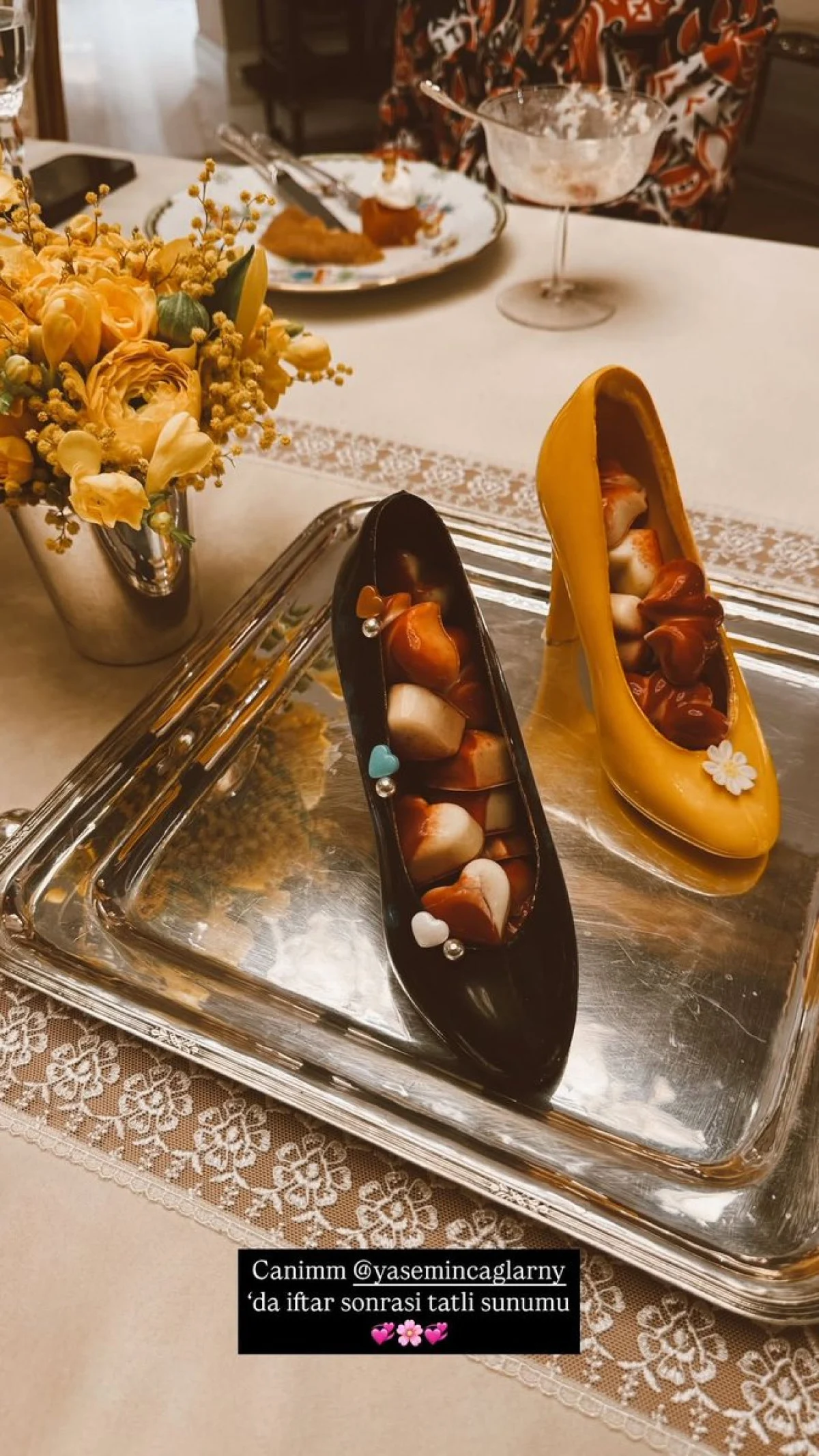 Nazlı Sabancı'nın Paylaştığı Tatlı Sunumu Tepki Uyandırdı