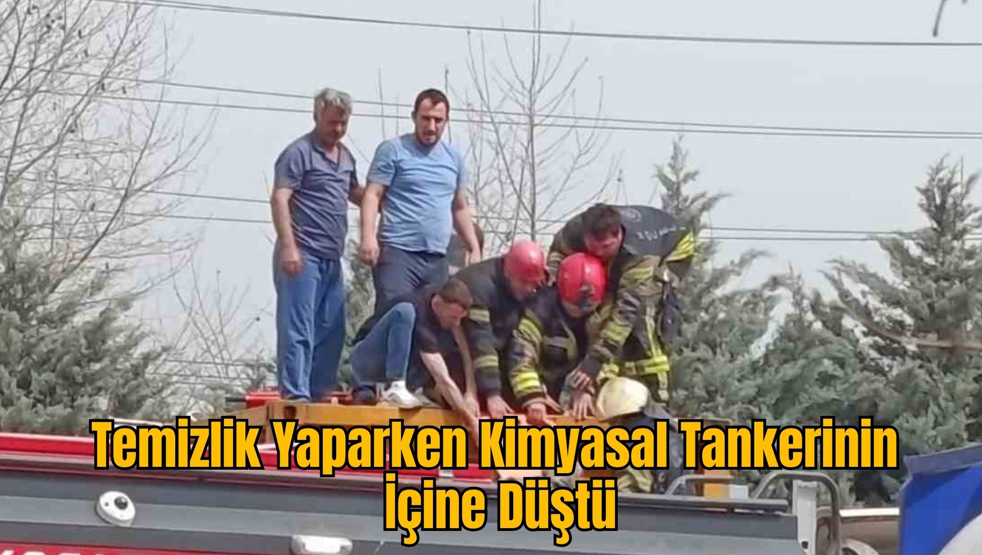 Temizlik Yaparken Kimyasal Tankerinin İçine Düştü