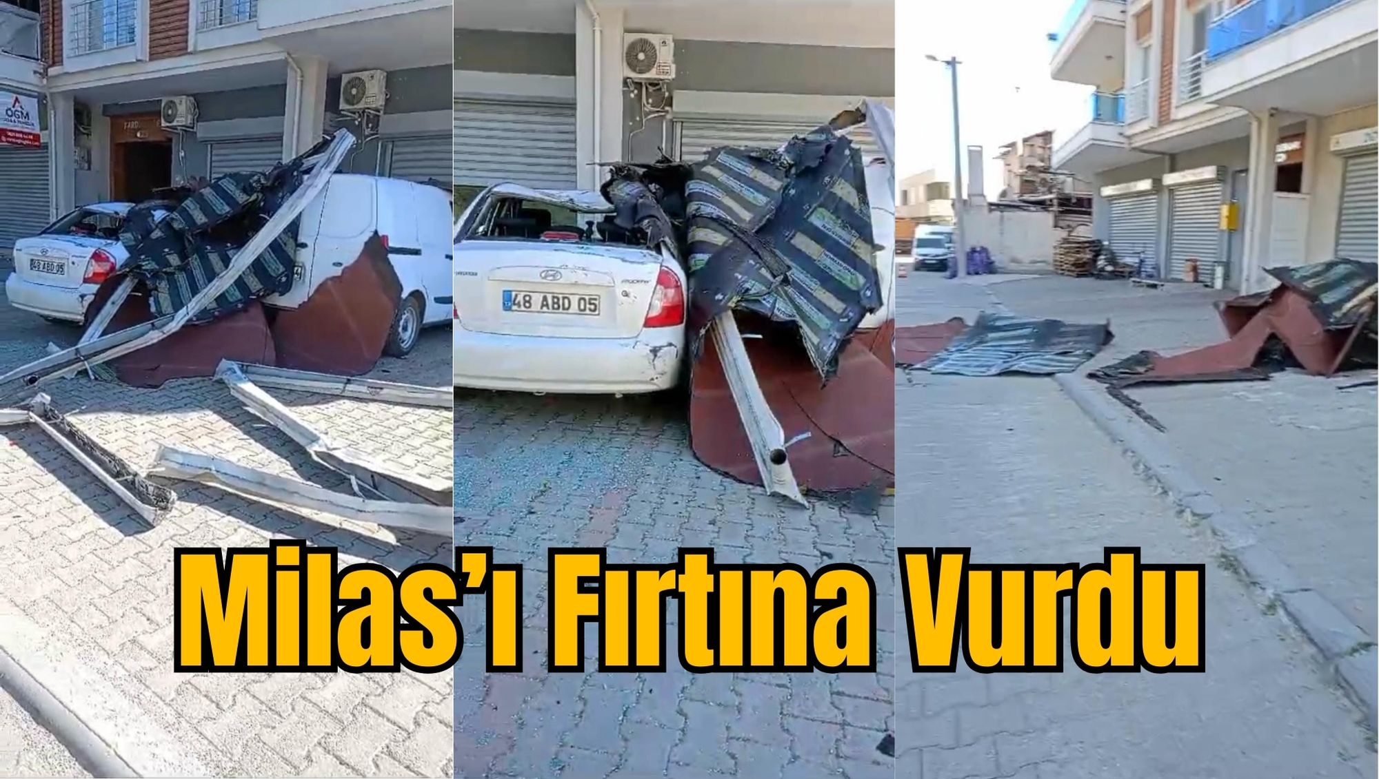 Milas’ı Fırtına Vurdu