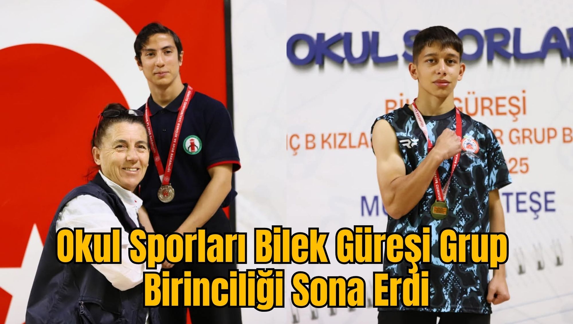 Okul Sporları Bilek Güreşi Grup Birinciliği Sona Erdi