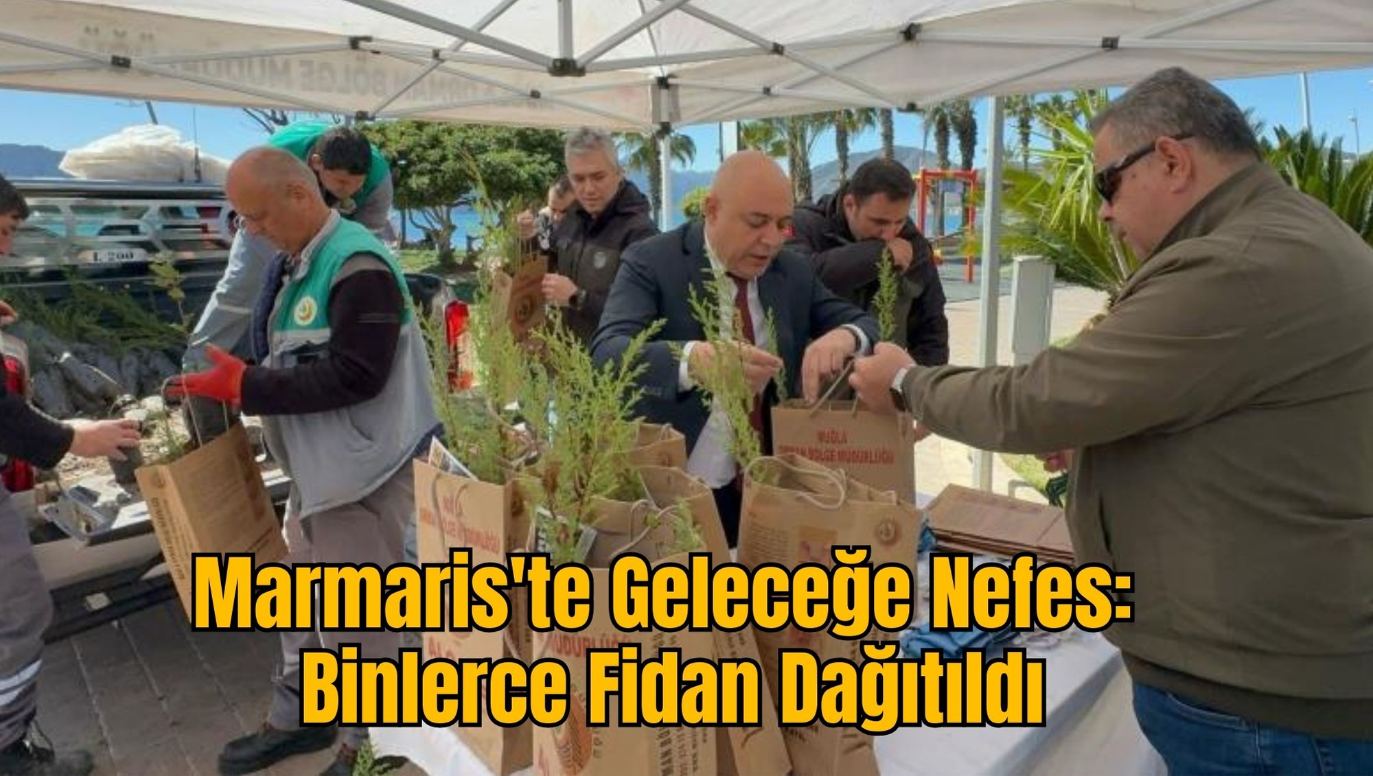 Marmaris'te Geleceğe Nefes: Binlerce Fidan Dağıtıldı
