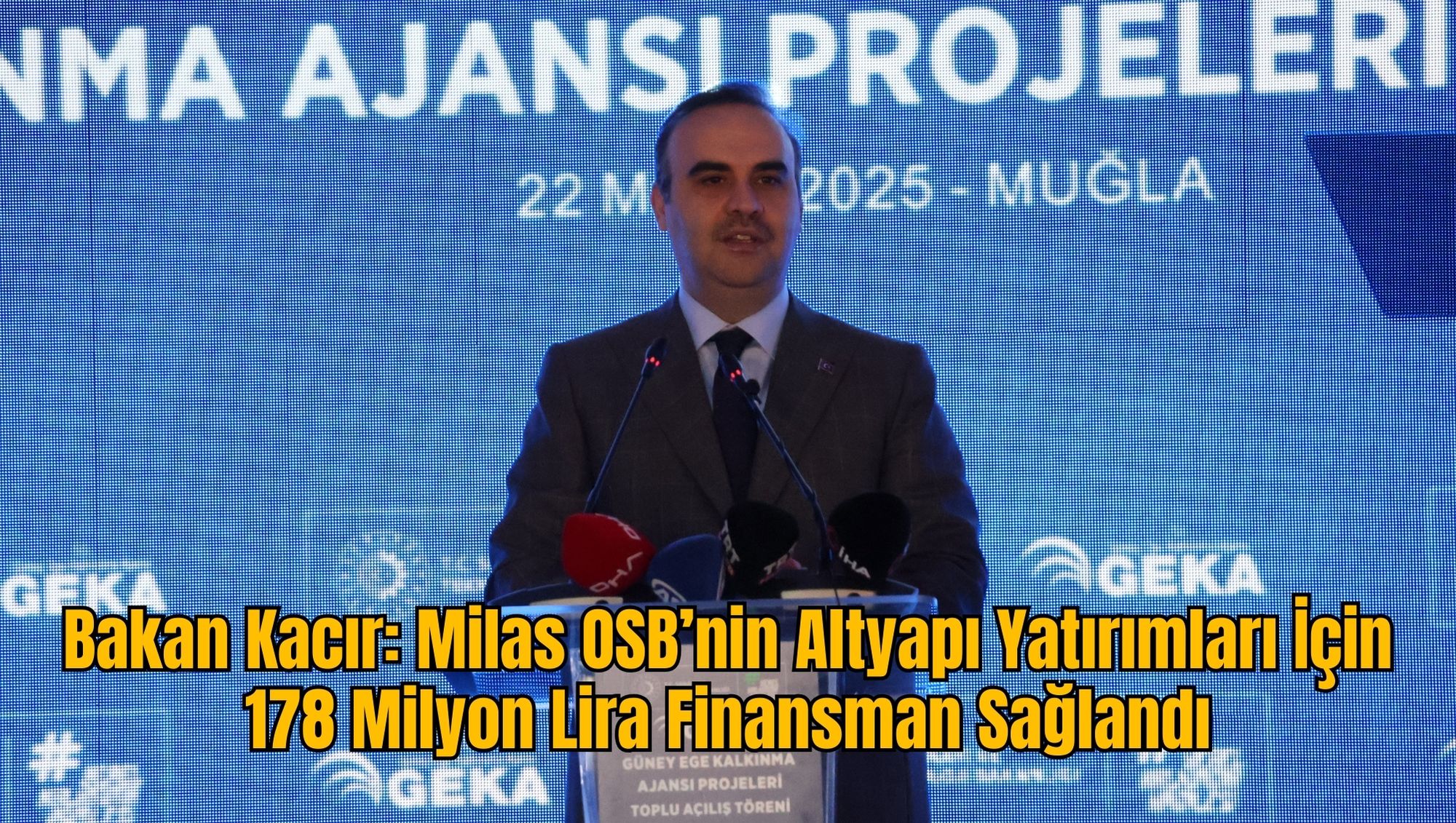 Bakan Kacır: Milas OSB’nin Altyapı Yatırımları İçin 178 Milyon Lira Finansman Sağlandı