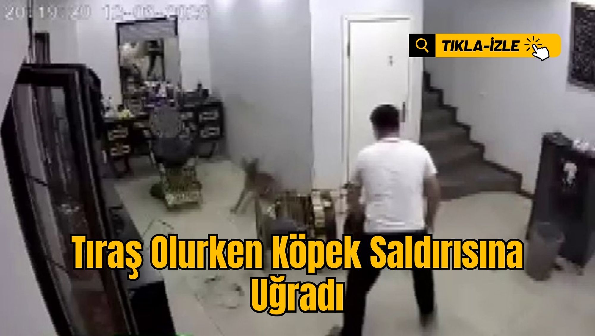 Tıraş Olurken Köpek Saldırısına Uğradı