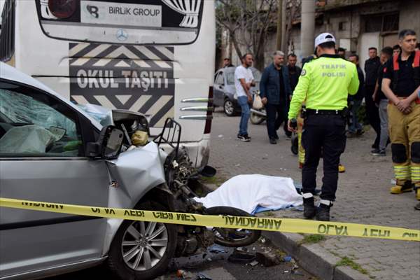 Feci Kaza Motosiklet Sürücüsünü Hayattan Kopardı