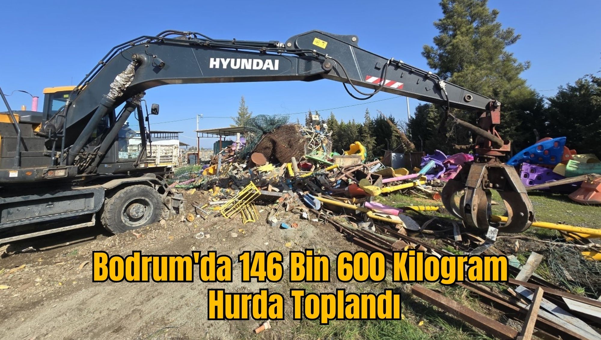 Bodrum'da 146 Bin 600 Kilogram Hurda Toplandı