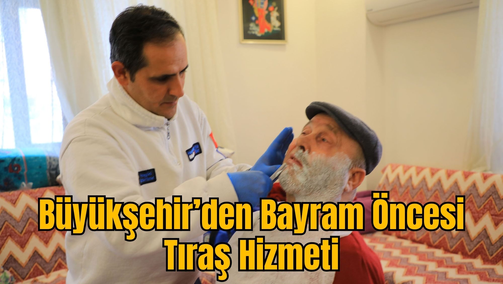 Büyükşehir’den Bayram Öncesi Tıraş Hizmeti
