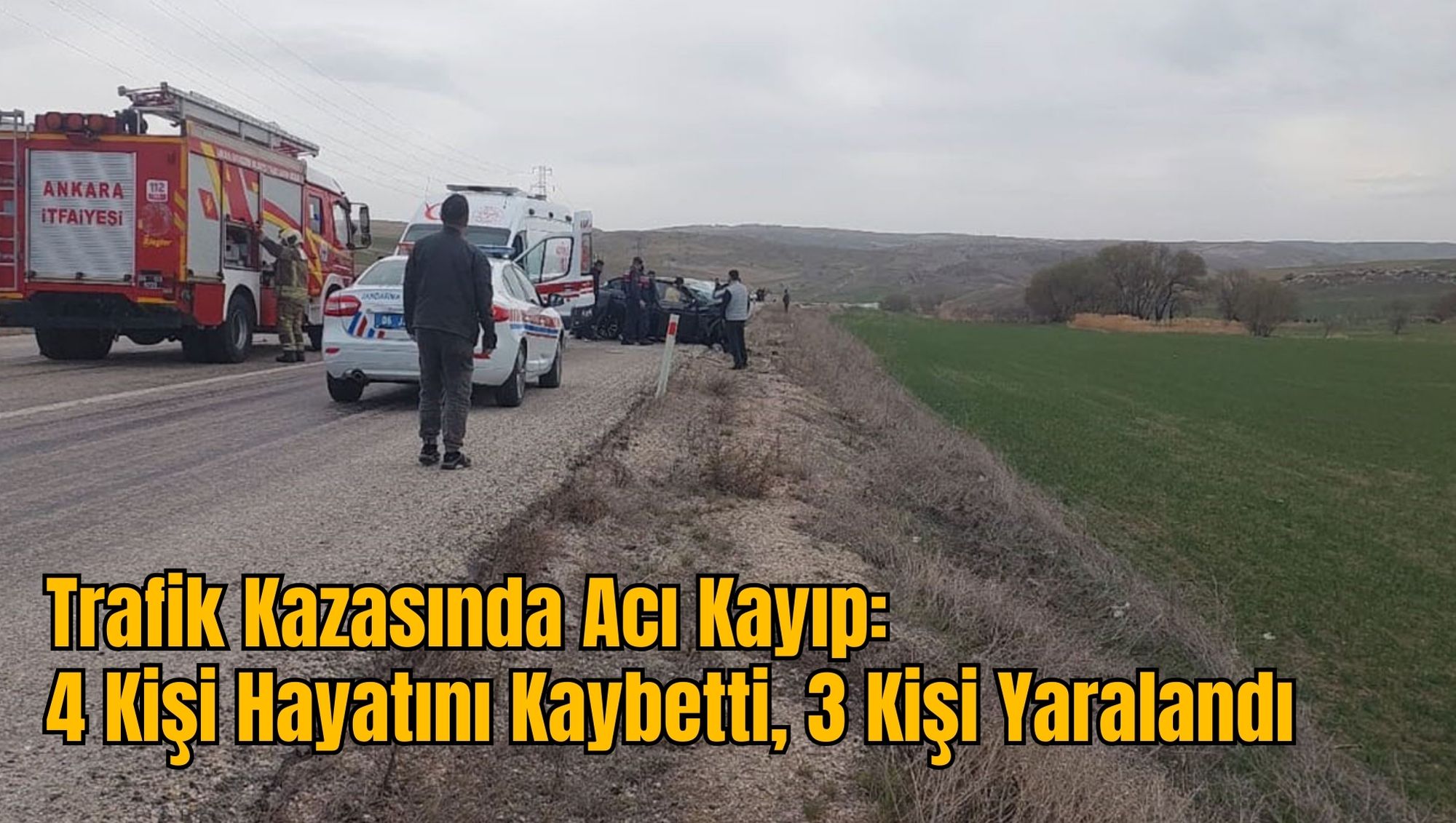 Trafik Kazasında Acı Kayıp: 4 Kişi Hayatını Kaybetti, 3 Kişi Yaralandı