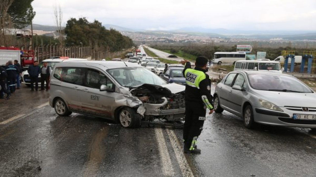Üç araç birbirine girdi: 6 yaralı