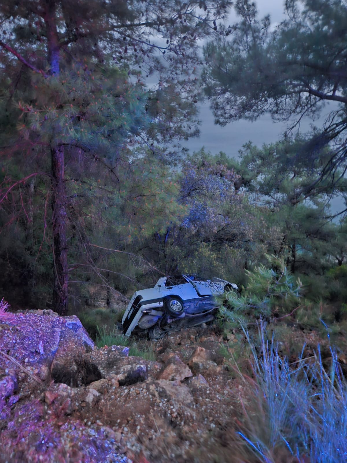 Akyaka'daki Kazada Mucize Kurtuluş