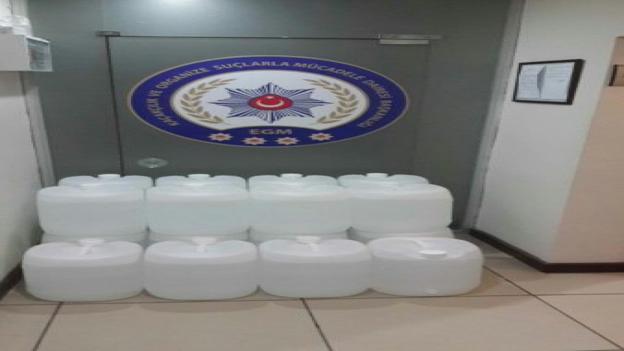 500 litre sahte içki ele geçirildi