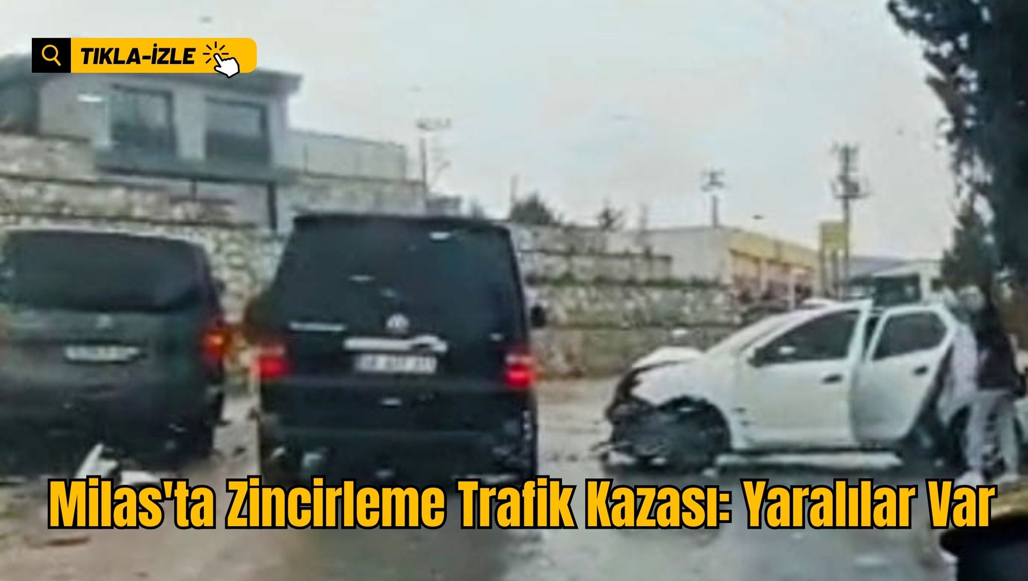 Milas'ta Zincirleme Trafik Kazası: Yaralılar Var