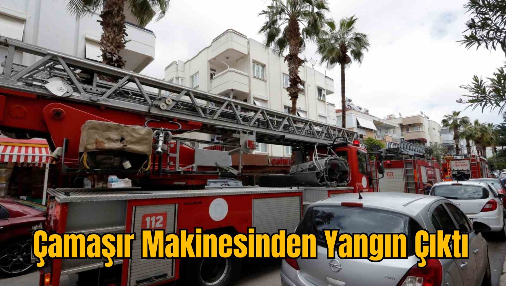 Çamaşır Makinesinden Yangın Çıktı