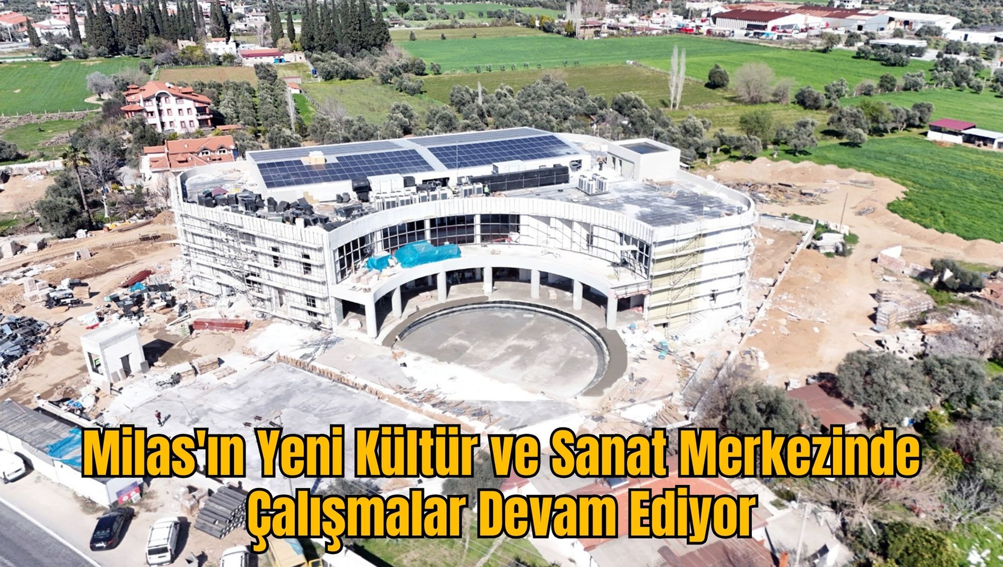 Milas'ın Yeni Kültür ve Sanat Merkezinde Çalışmalar Devam Ediyor