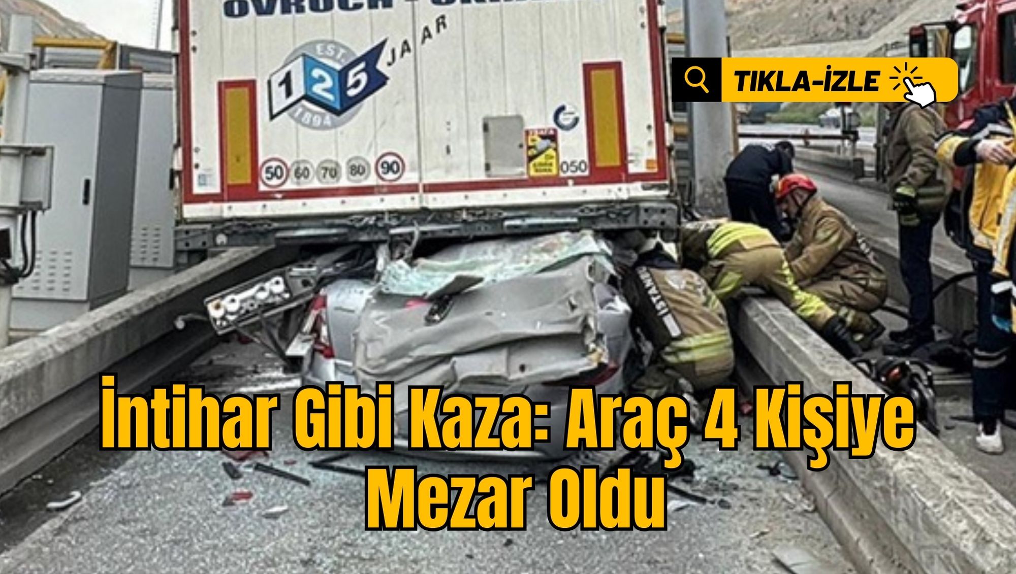 İntihar Gibi Kaza: Araç 4 Kişiye Mezar Oldu