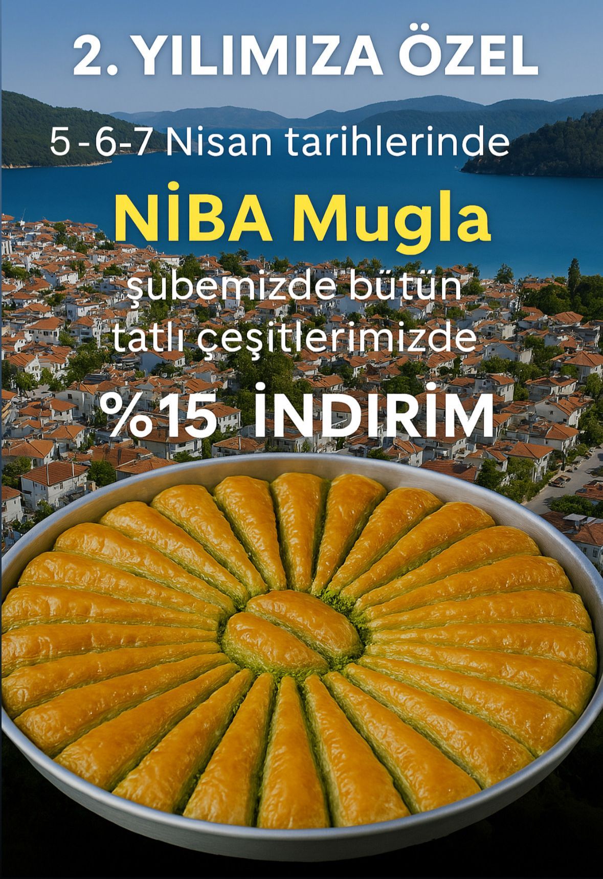 Ni-Ba Baklavaları, Açılışının 2. Yılını Büyük Kampanya ile Kutluyor