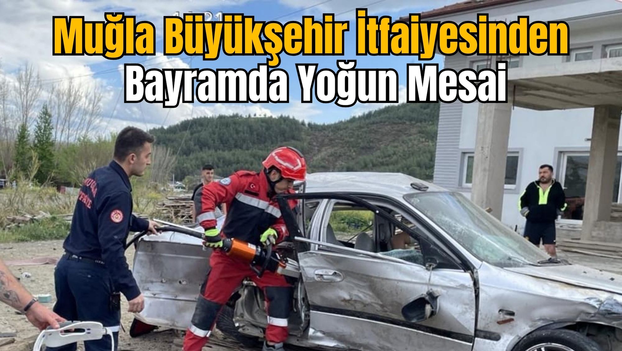 Muğla Büyükşehir İtfaiyesinden Bayramda Yoğun Mesai