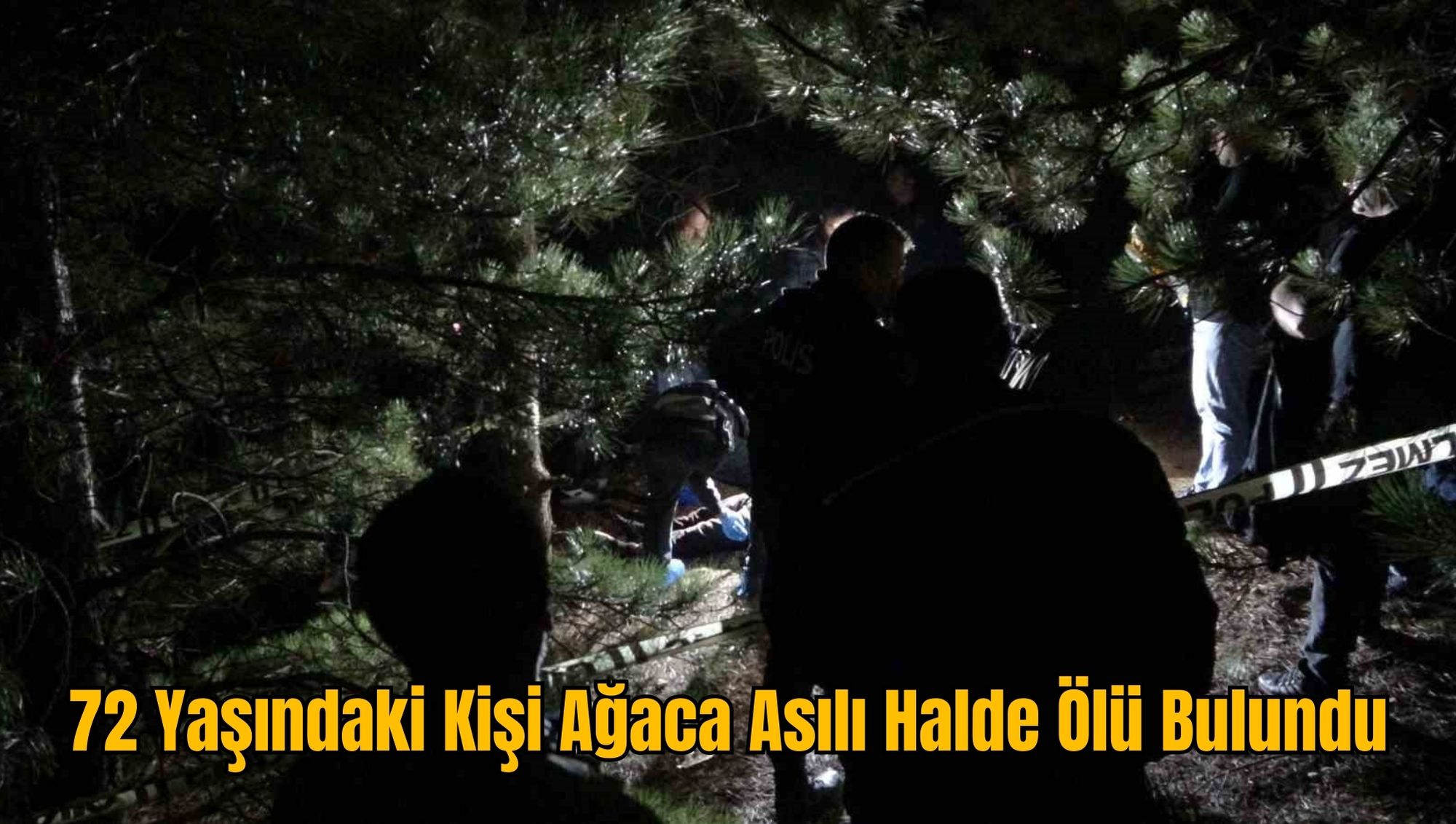 72 Yaşındaki Kişi Ağaca Asılı Halde Ölü Bulundu