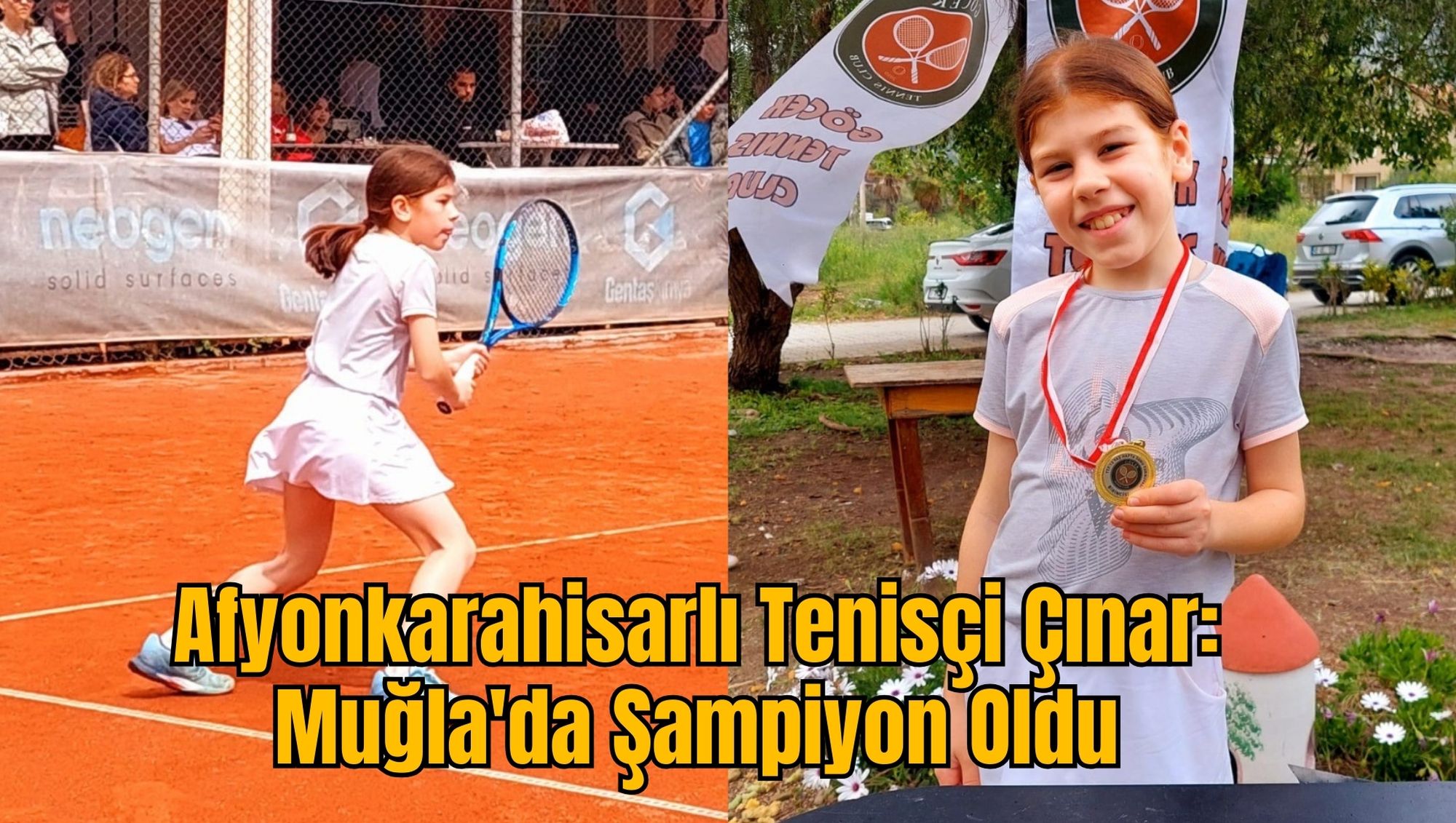 Afyonkarahisarlı Tenisçi Çınar: Muğla'da Şampiyon Oldu