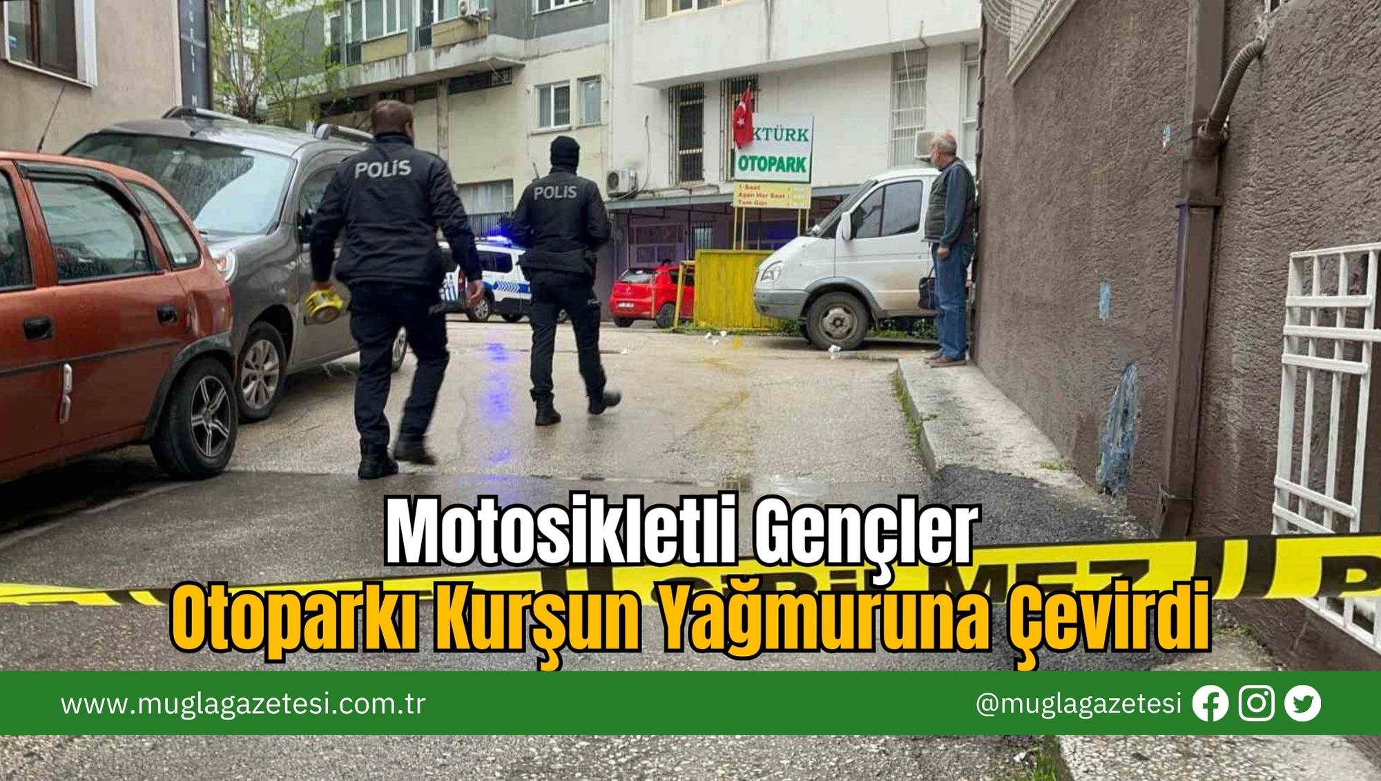 Motosikletli Gençler Otoparkı Kurşun Yağmuruna Çevirdi