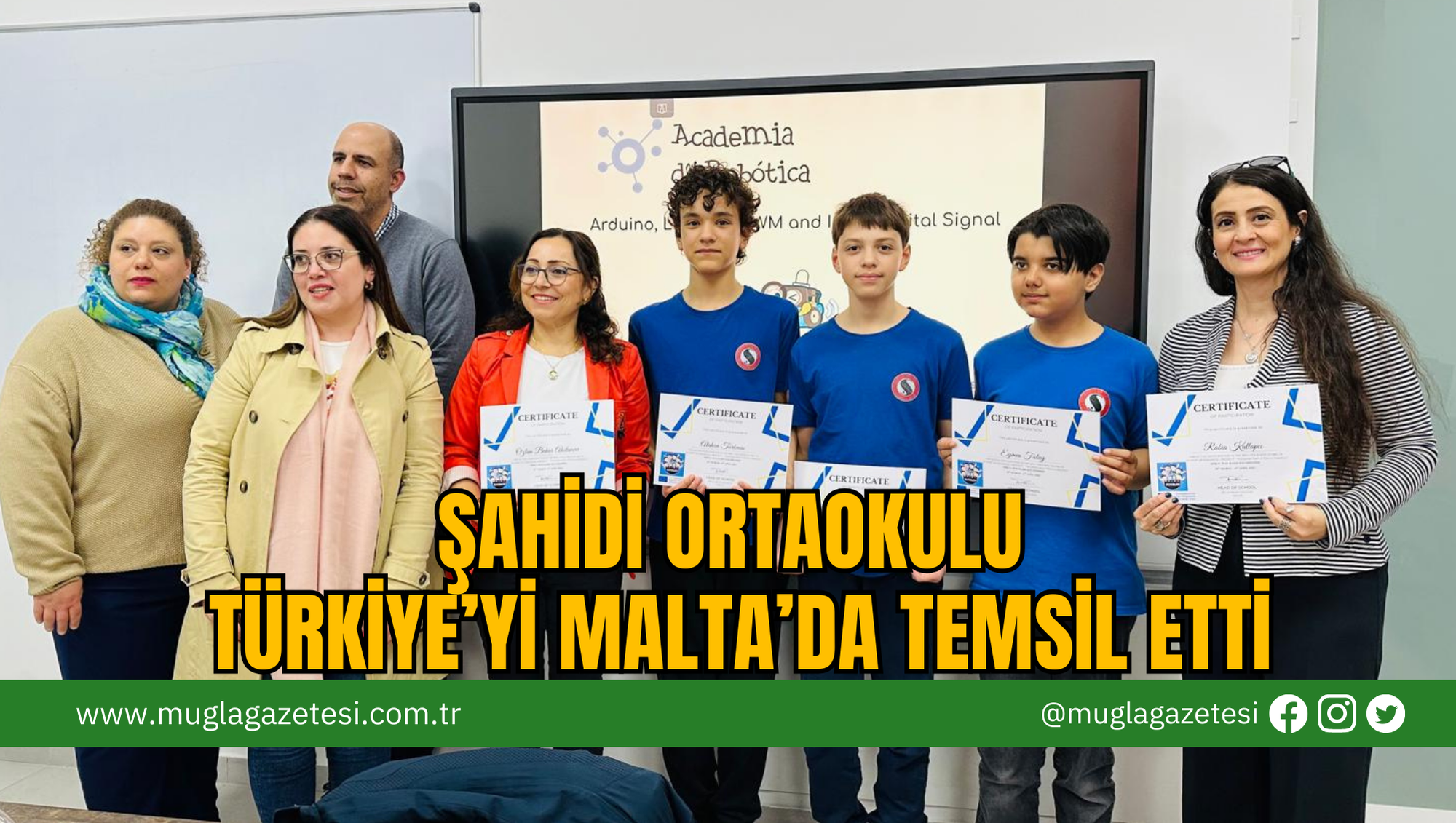 Şahidi Ortaokulu Türkiye’yi Malta’da Temsil Etti