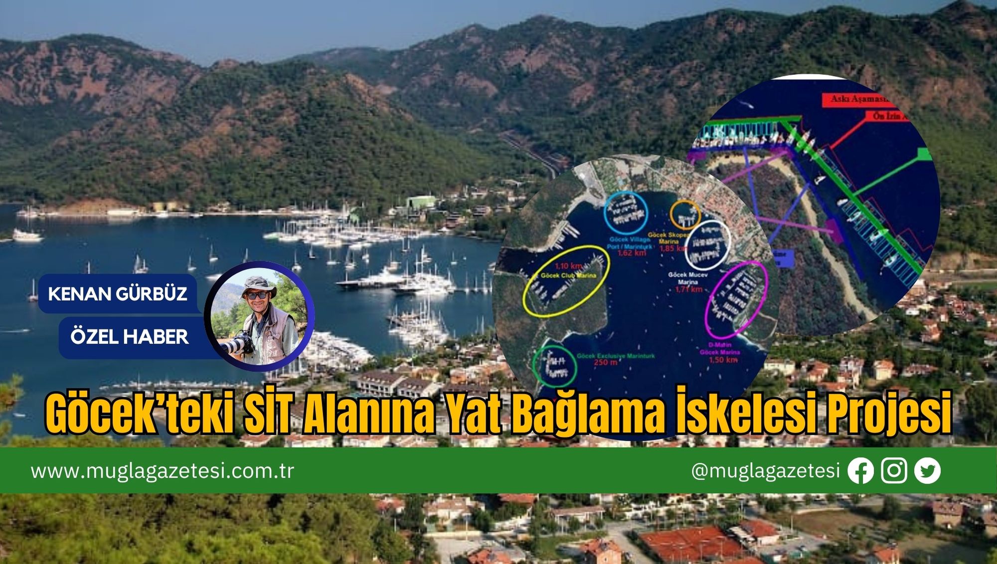 Göcek’teki SİT Alanına Yat Bağlama İskelesi Projesi