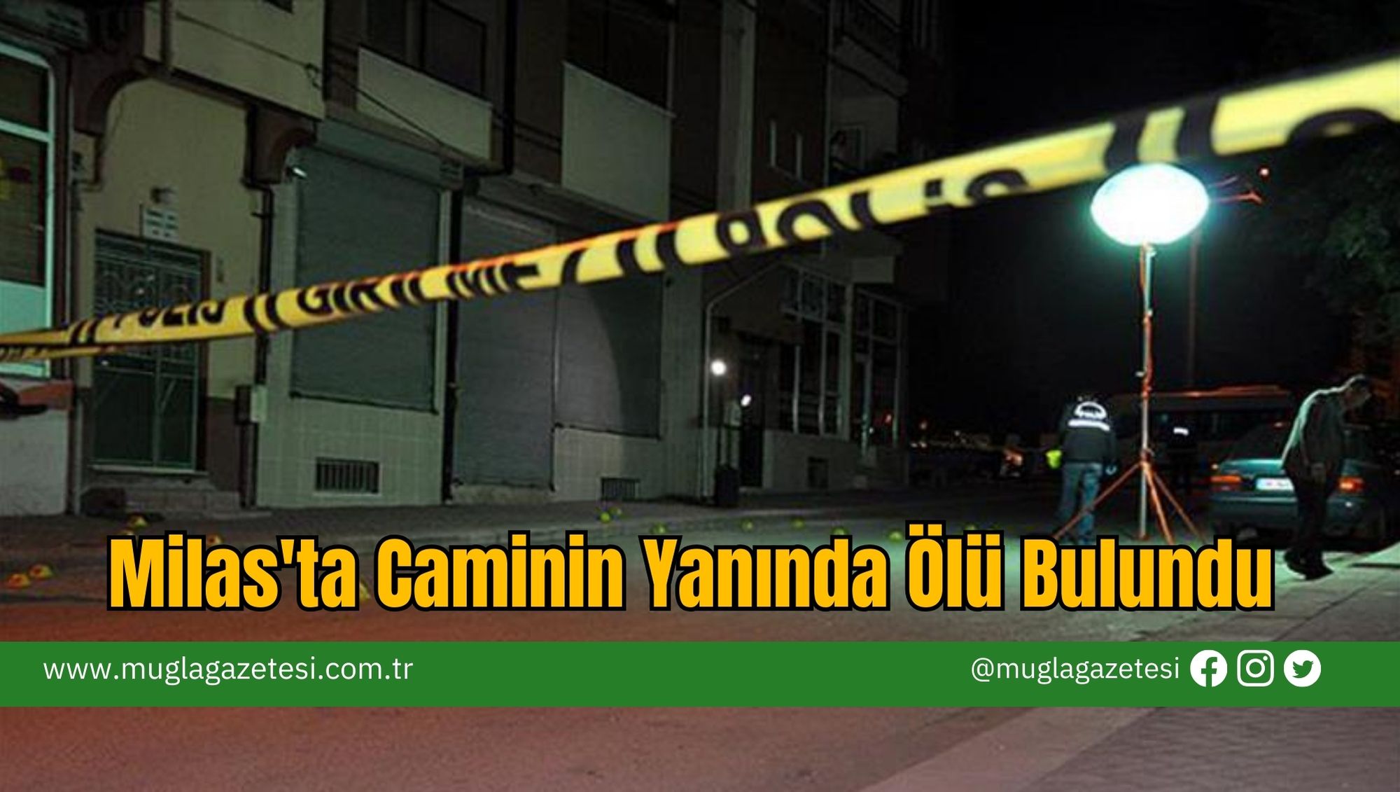 Milas'ta Caminin Yanında Ölü Bulundu