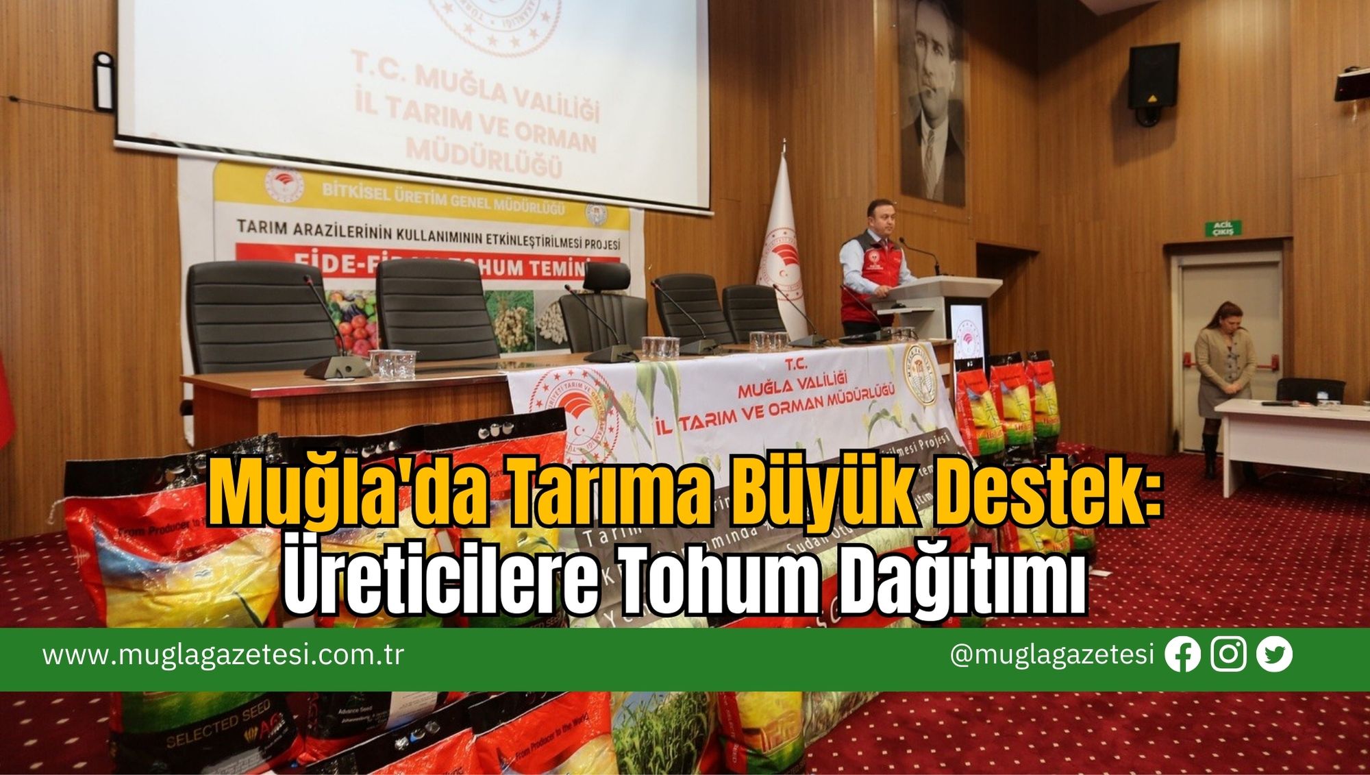 Muğla'da Tarıma Büyük Destek: Üreticilere Tohum Dağıtımı