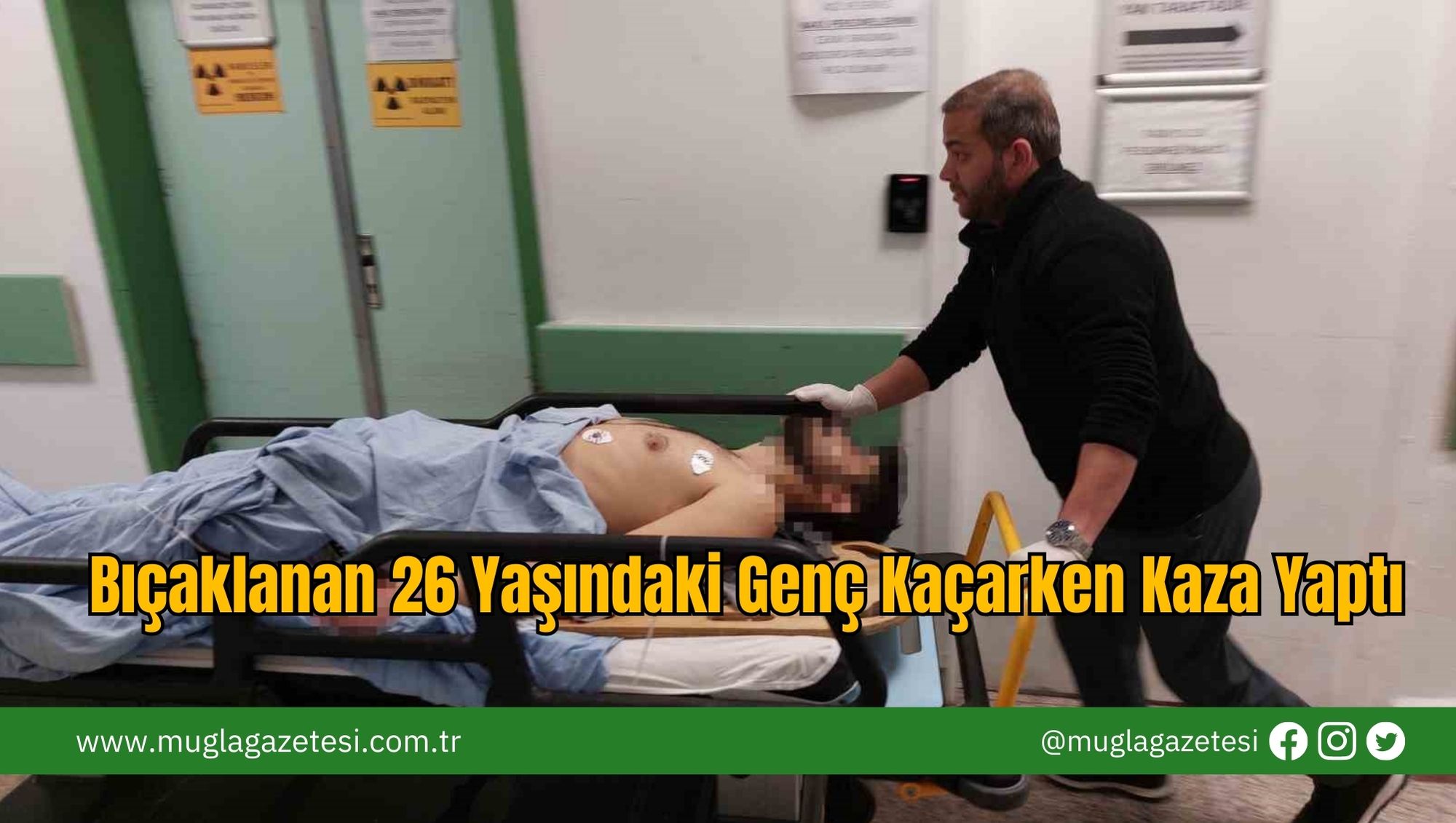 Bıçaklanan 26 Yaşındaki Genç Kaçarken Kaza Yaptı
