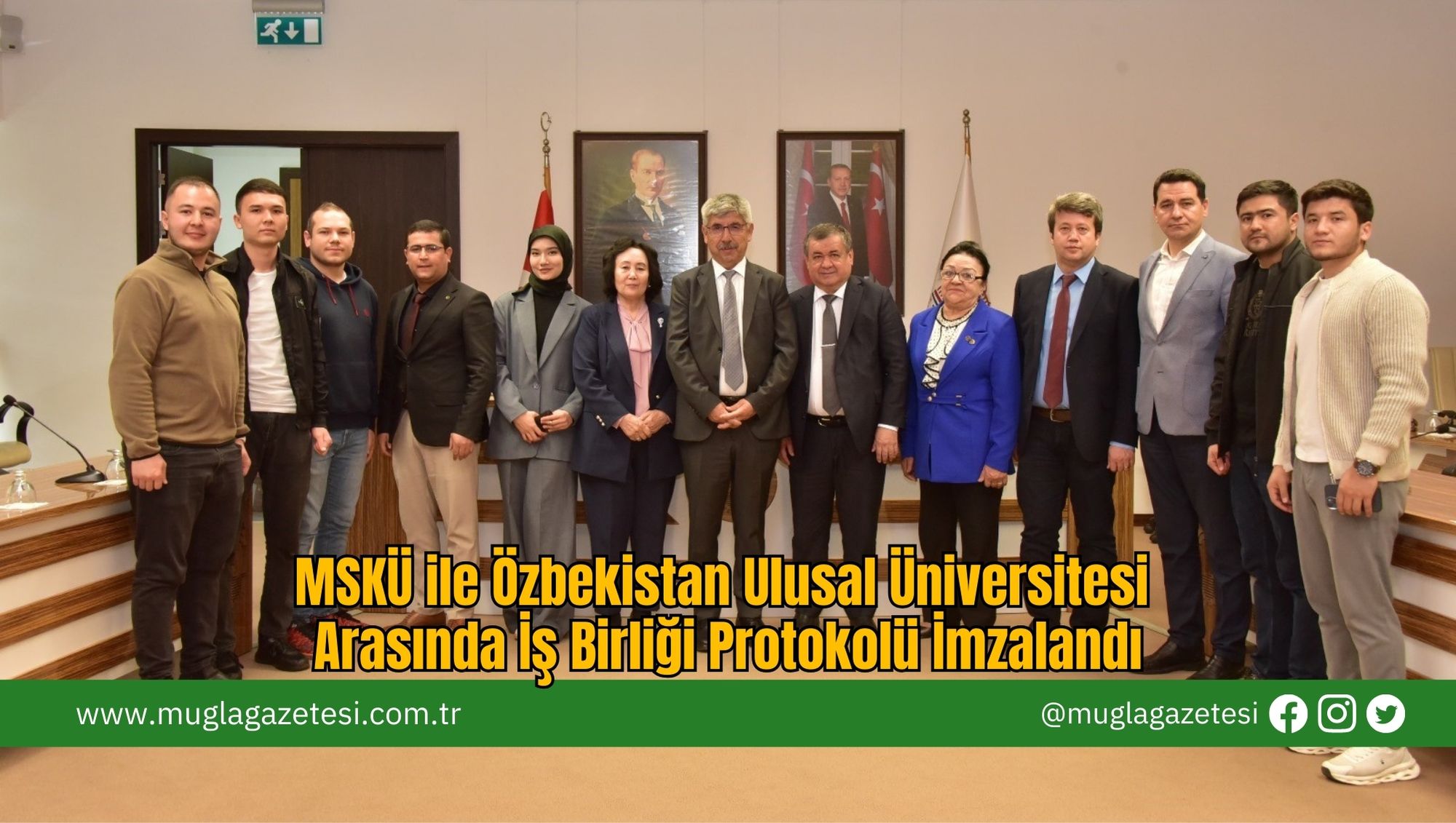 MSKÜ ile Özbekistan Ulusal Üniversitesi Arasında İş Birliği Protokolü İmzalandı