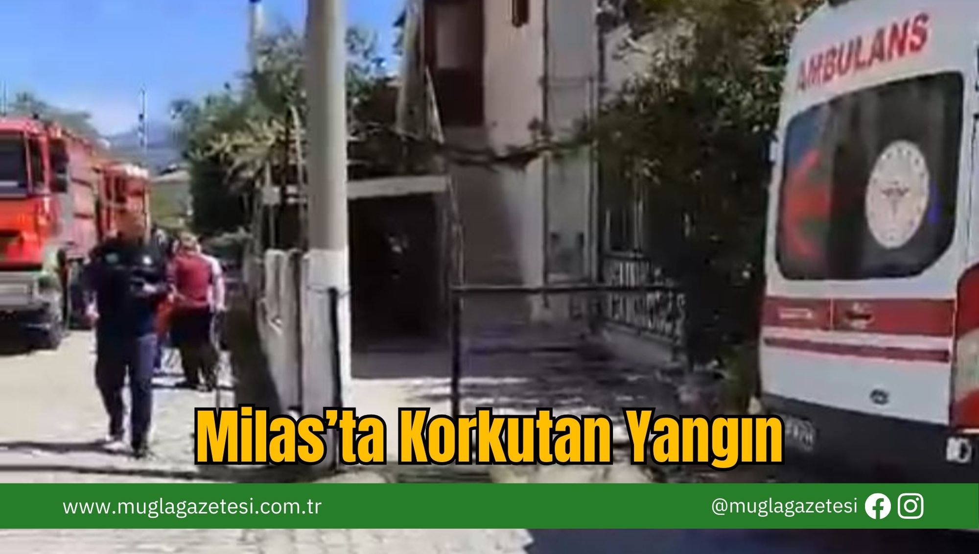 Milas’ta Korkutan Yangın