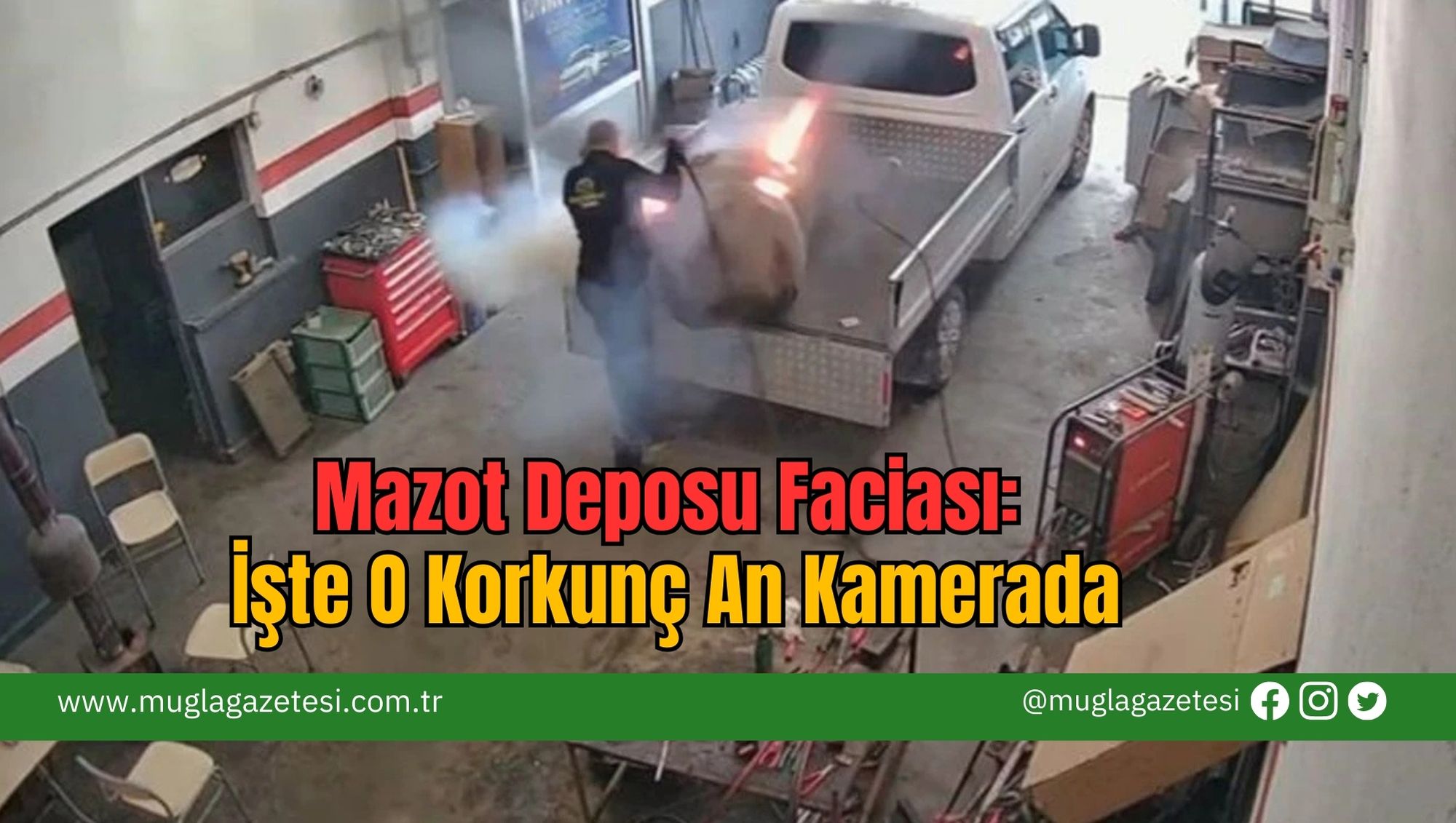 Mazot Deposu Faciası: İşte O Korkunç An Kamerada