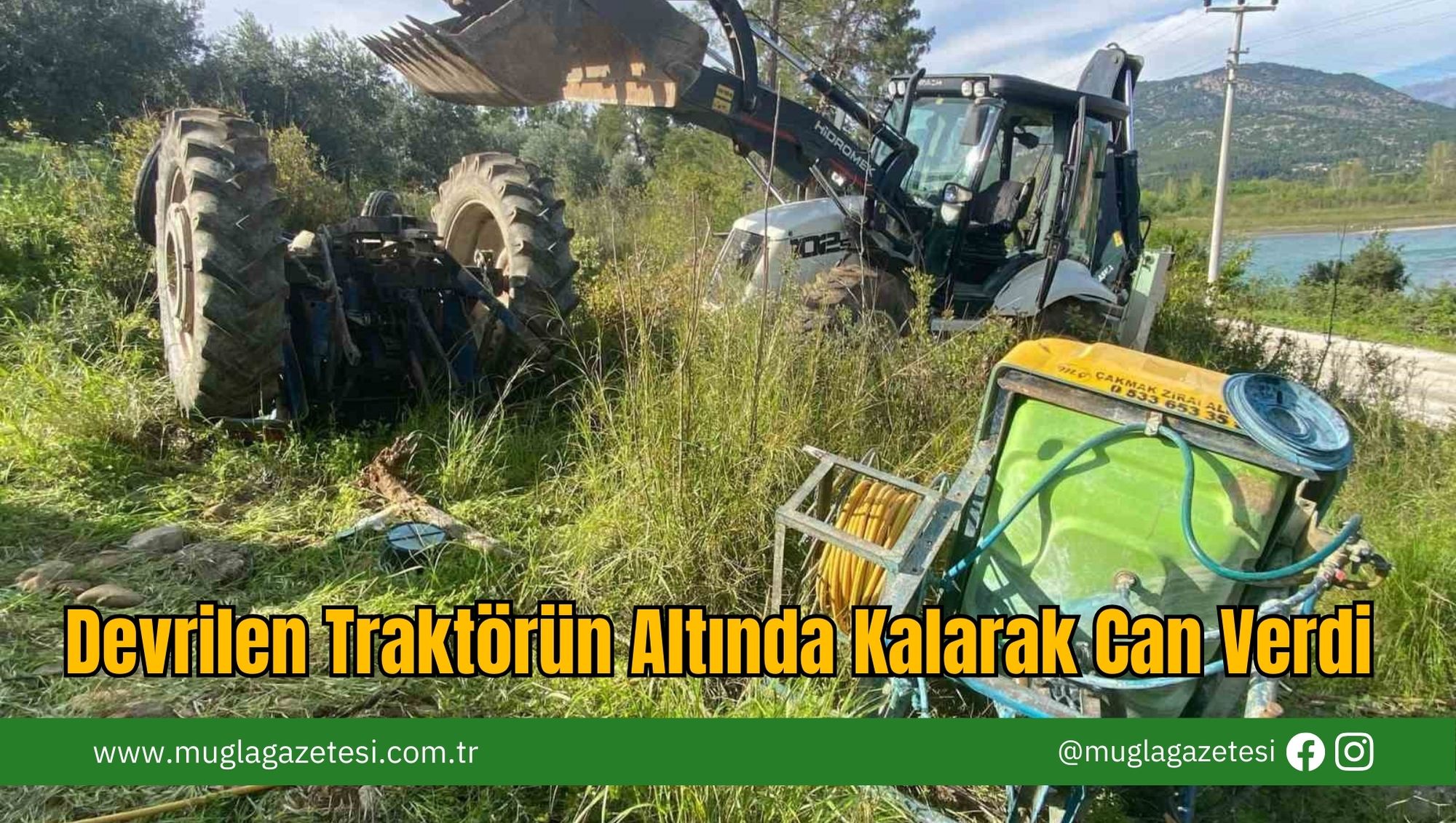 Devrilen Traktörün Altında Kalarak Can Verdi