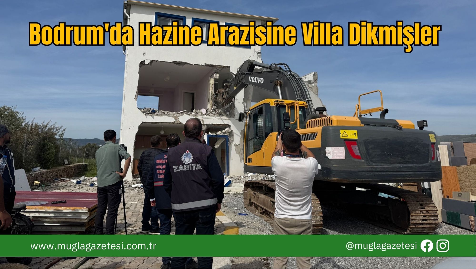 Bodrum'da Hazine Arazisine Villa Dikmişler