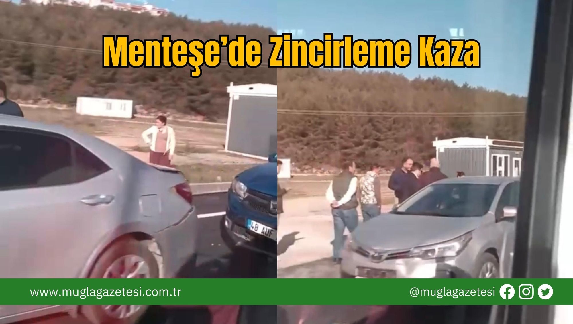 Menteşe’de Zincirleme Kaza
