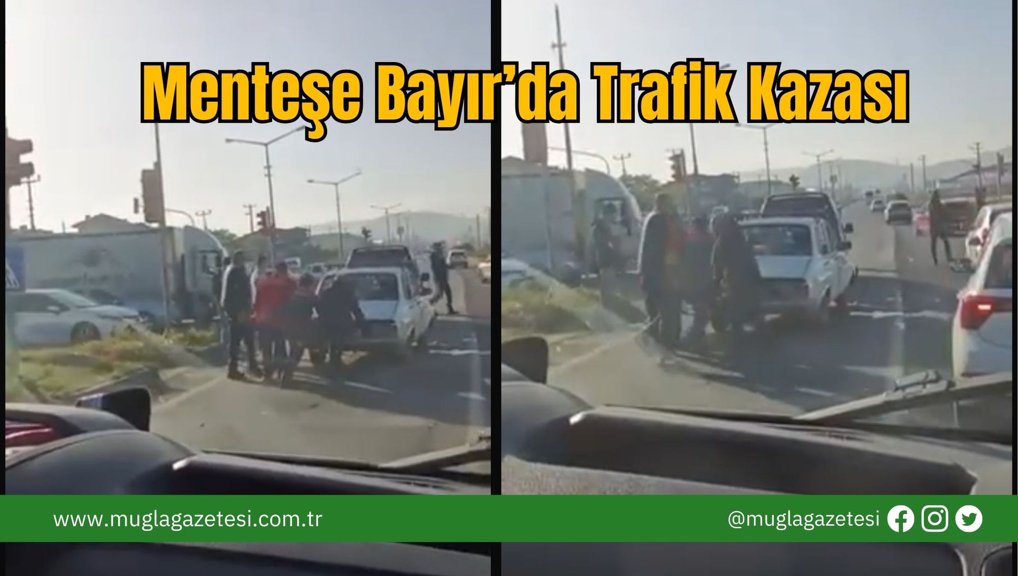 Menteşe Bayır’da Trafik Kazası