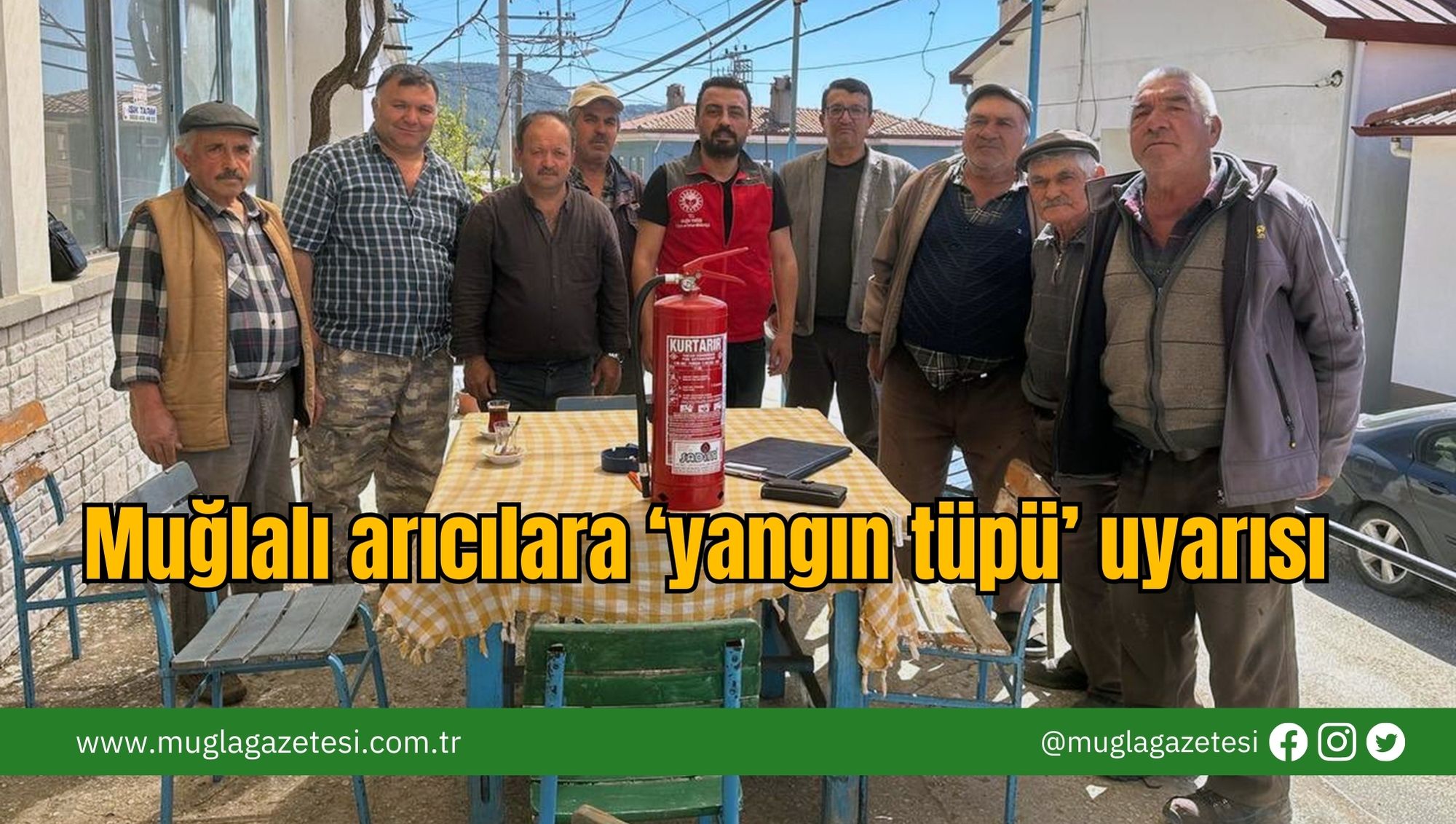 Muğlalı arıcılara ‘yangın tüpü’ uyarısı