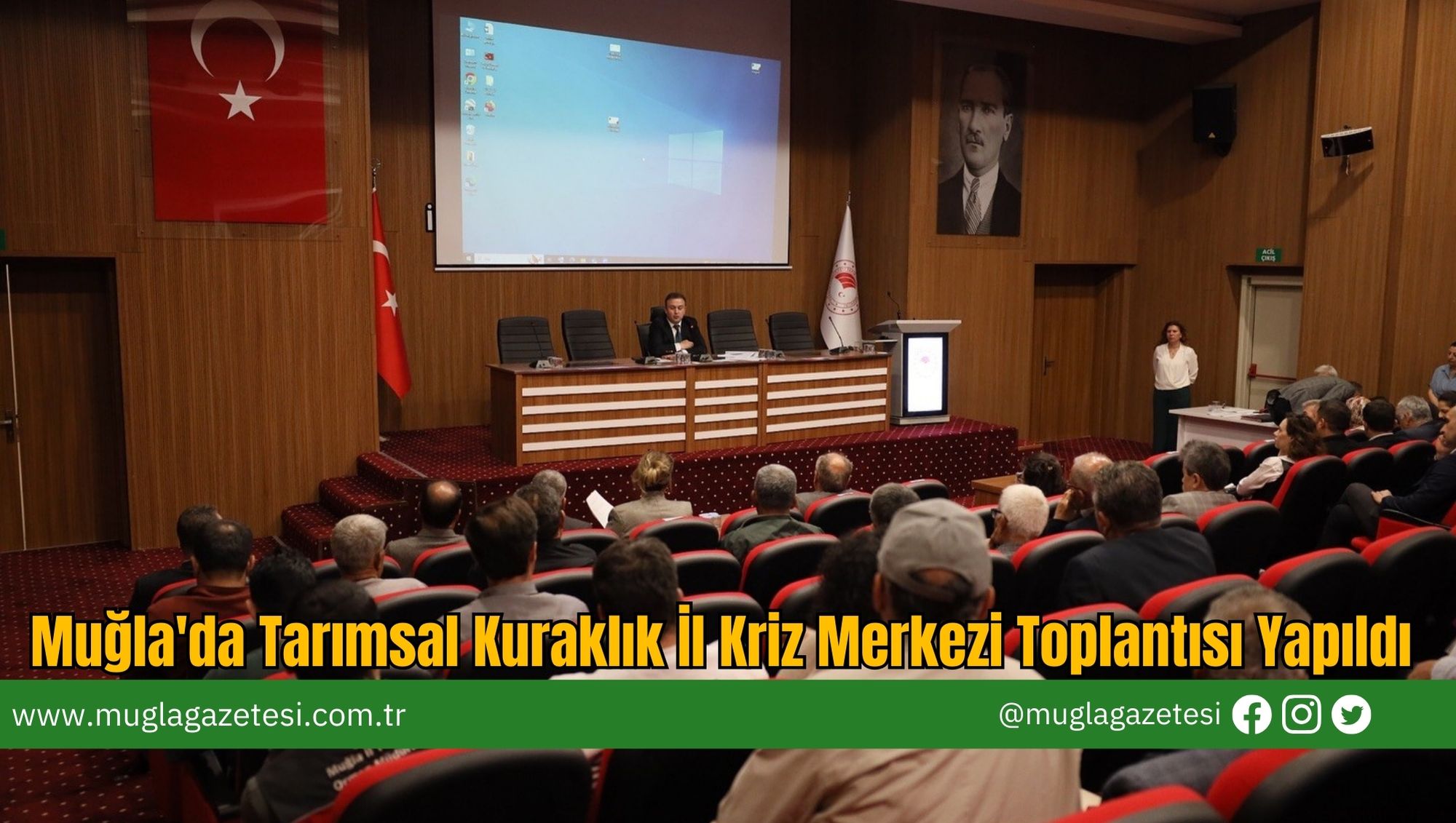 Muğla'da Tarımsal Kuraklık İl Kriz Merkezi Toplantısı Yapıldı