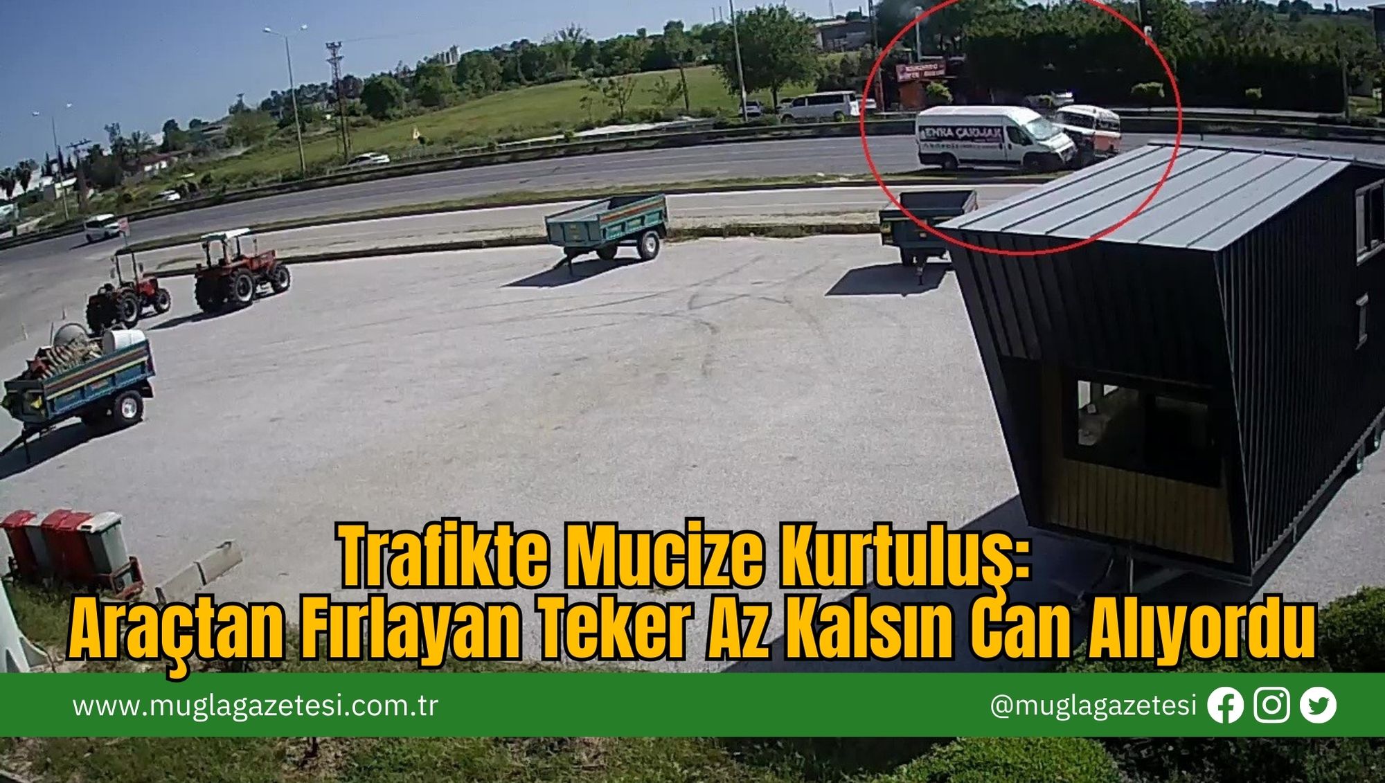 Trafikte Mucize Kurtuluş: Araçtan Fırlayan Teker Az Kalsın Can Alıyordu
