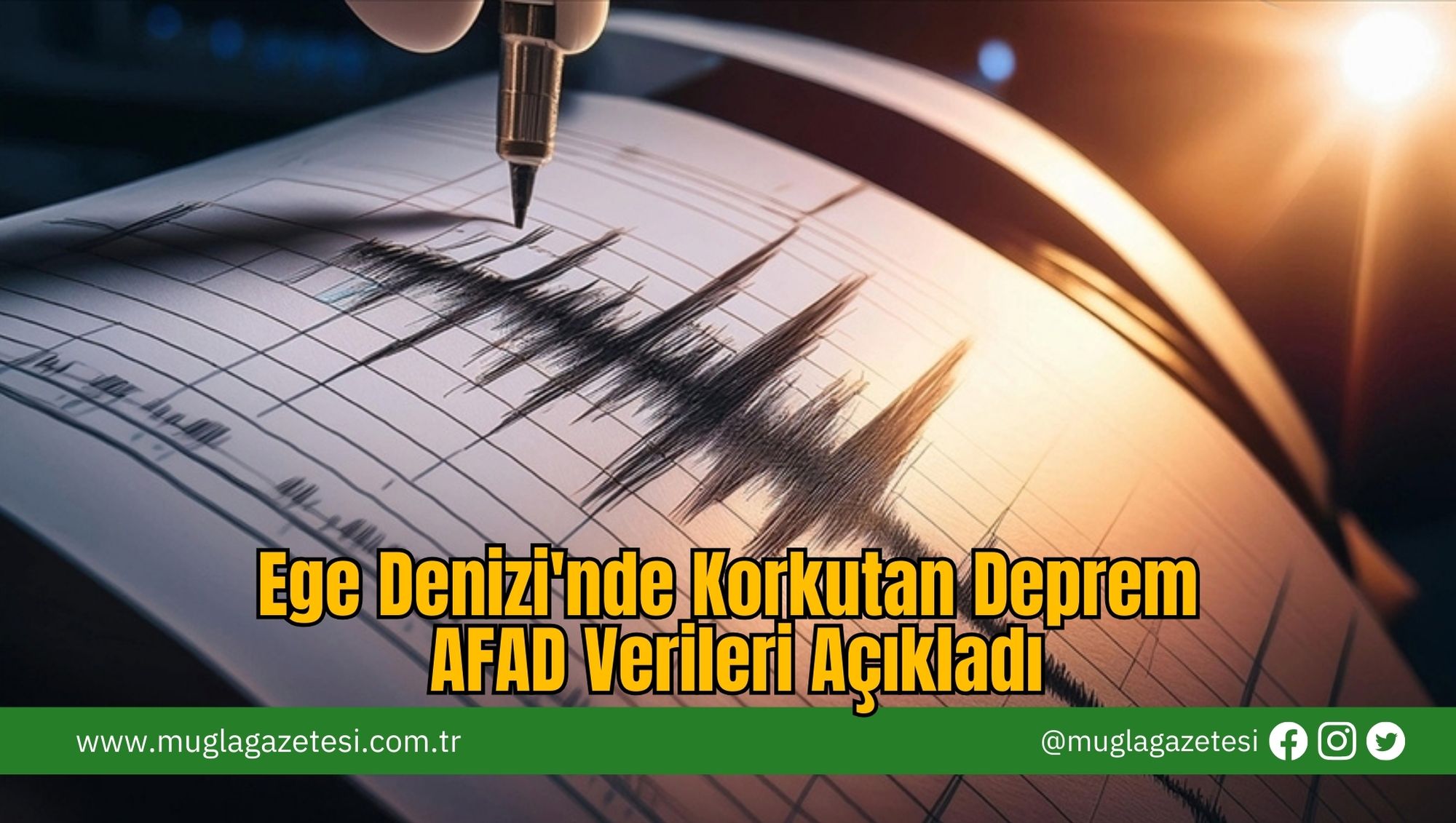 Ege Denizi'nde Korkutan Deprem: AFAD Verileri Açıkladı