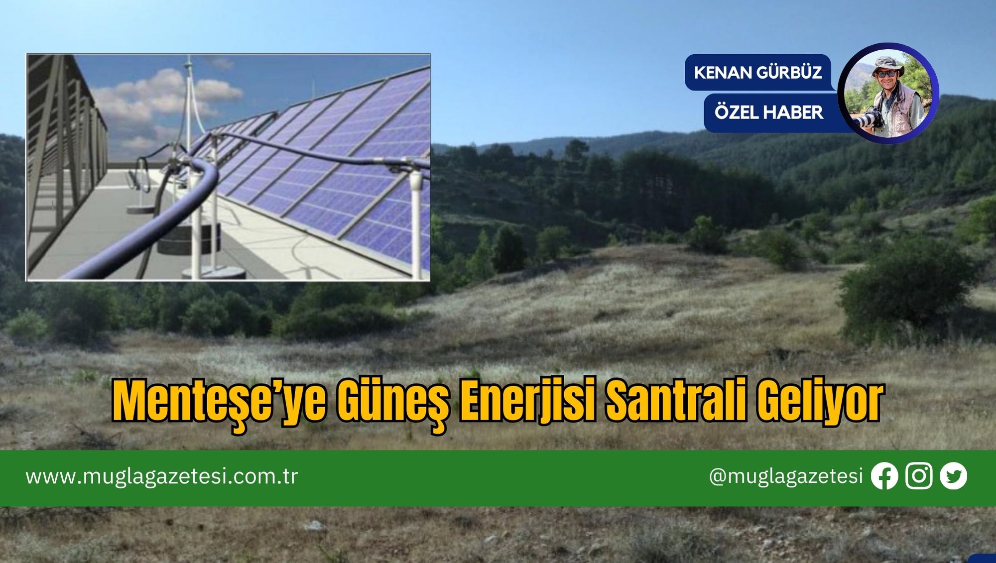 Menteşe’ye Güneş Enerjisi Santrali Geliyor