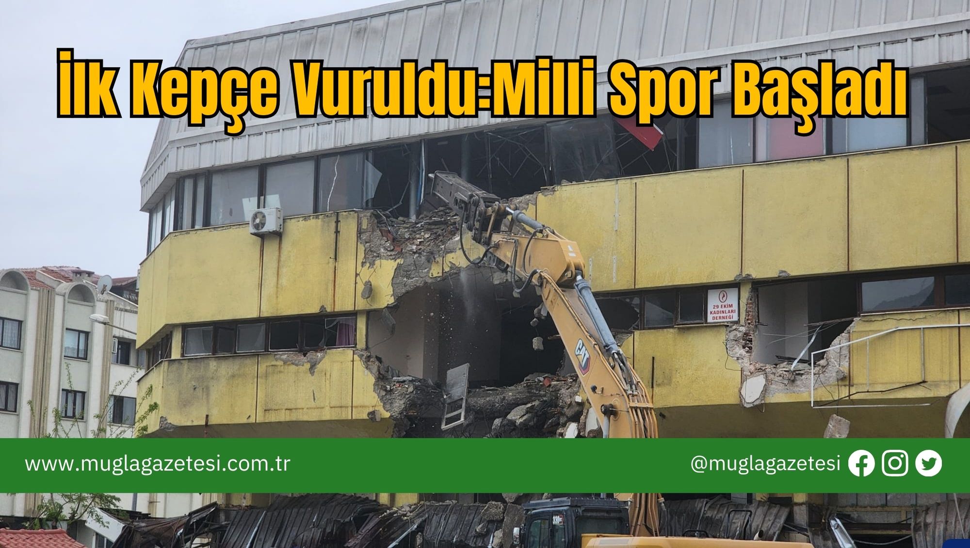 İlk Kepçe Vuruldu: Milli Spor Başladı