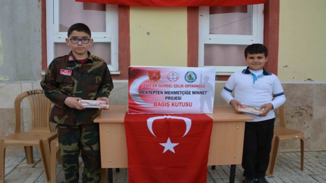 Mektepten Mehmetçiğe minnet