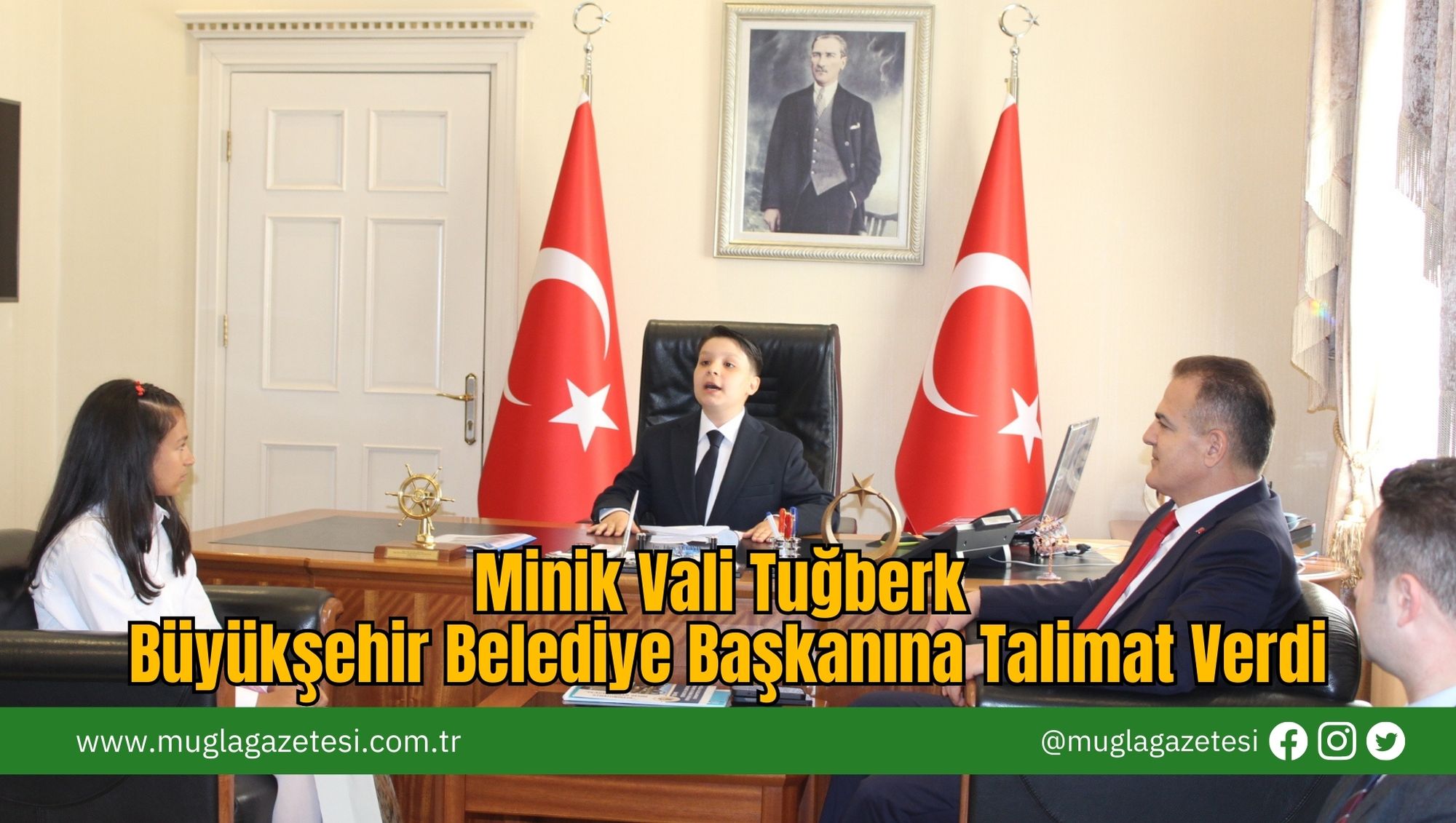 Minik Vali Tuğberk Büyükşehir Belediye Başkanına Talimat Verdi