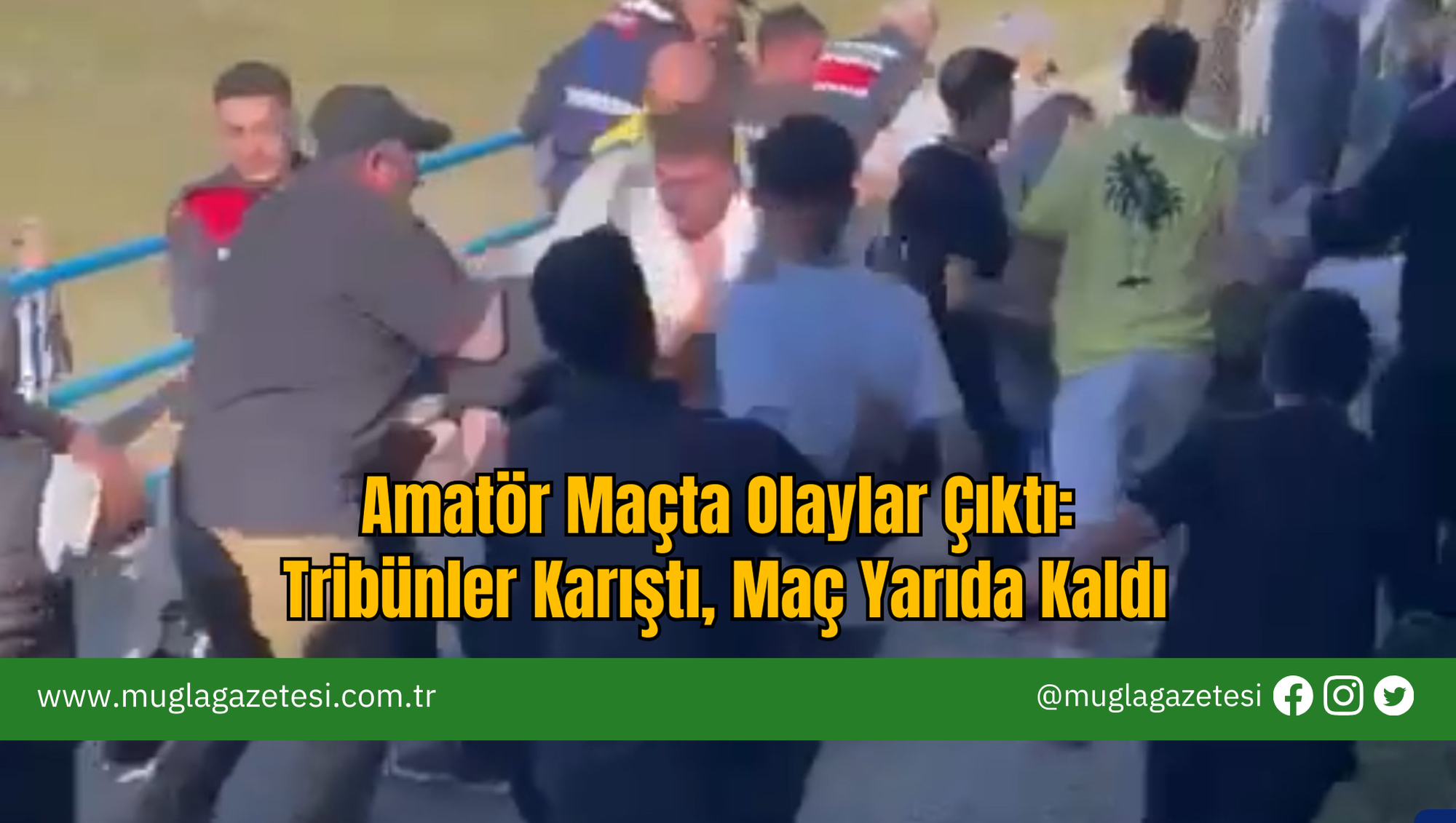Amatör Maçta Olaylar Çıktı: Tribünler Karıştı