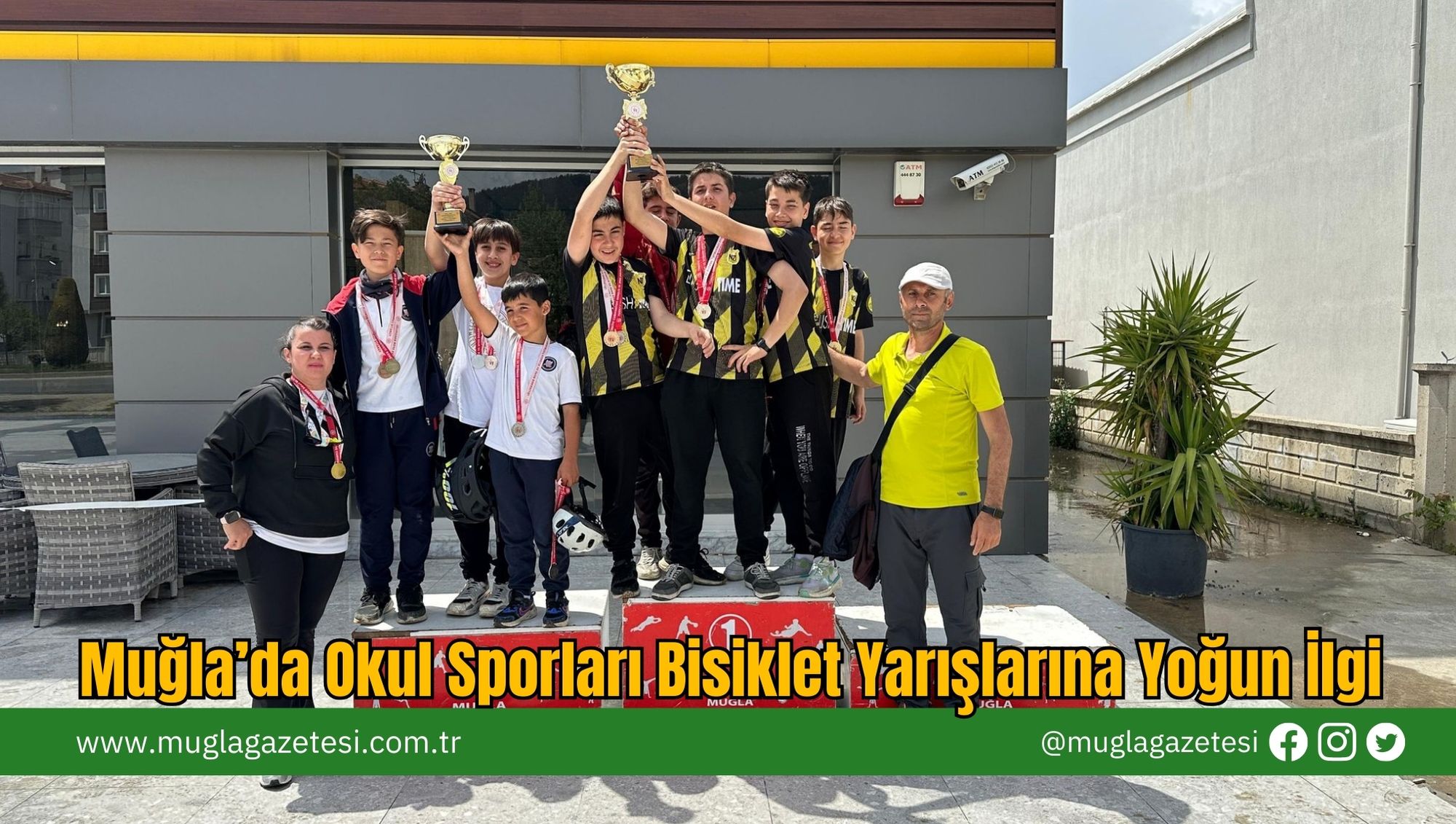Muğla’da Okul Sporları Bisiklet Yarışlarına Yoğun İlgi
