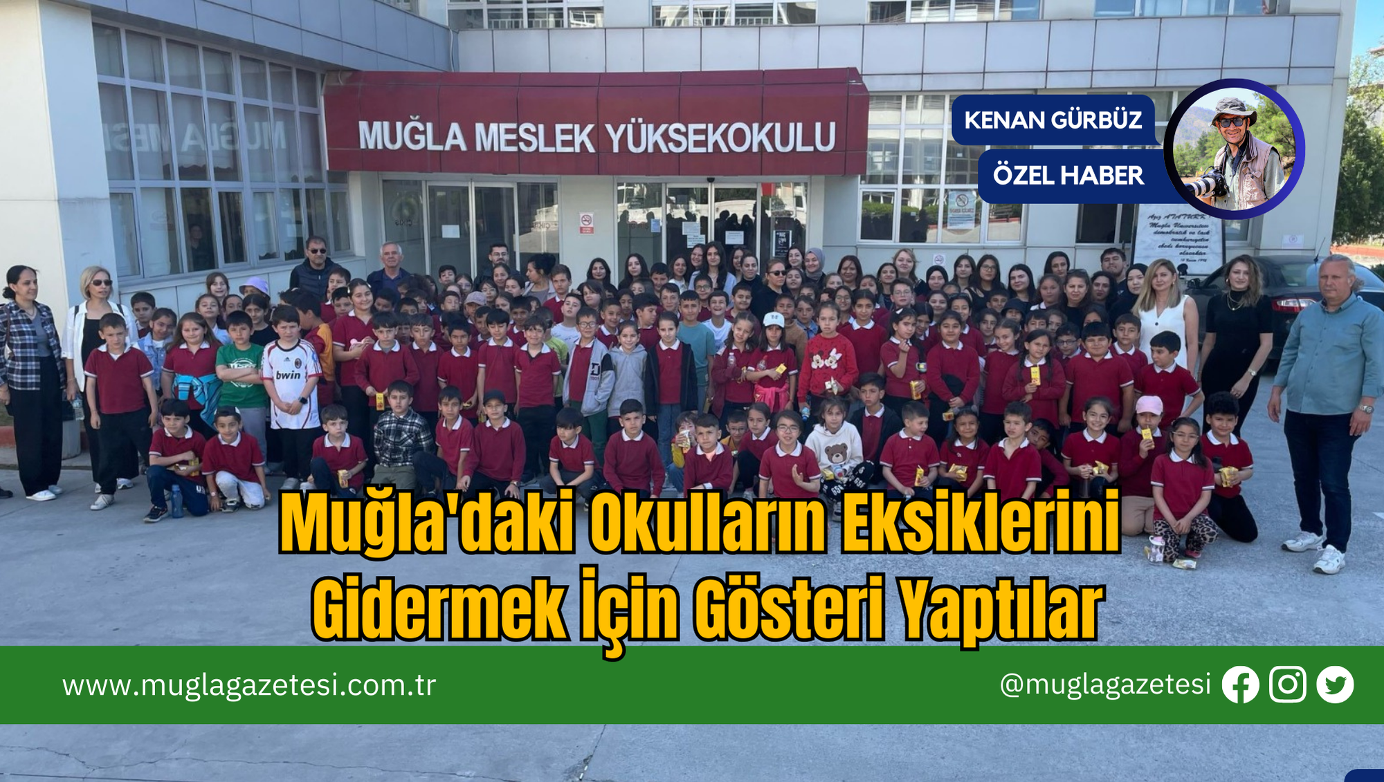 Muğla'daki Okulların Eksiklerini Gidermek İçin Gösteri Yaptılar