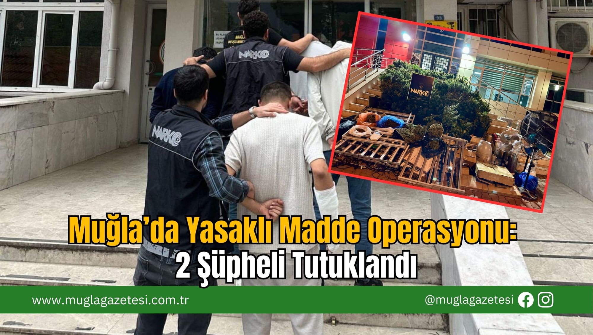 Muğla’da Yasaklı Madde Operasyonu: 2 Şüpheli Tutuklandı