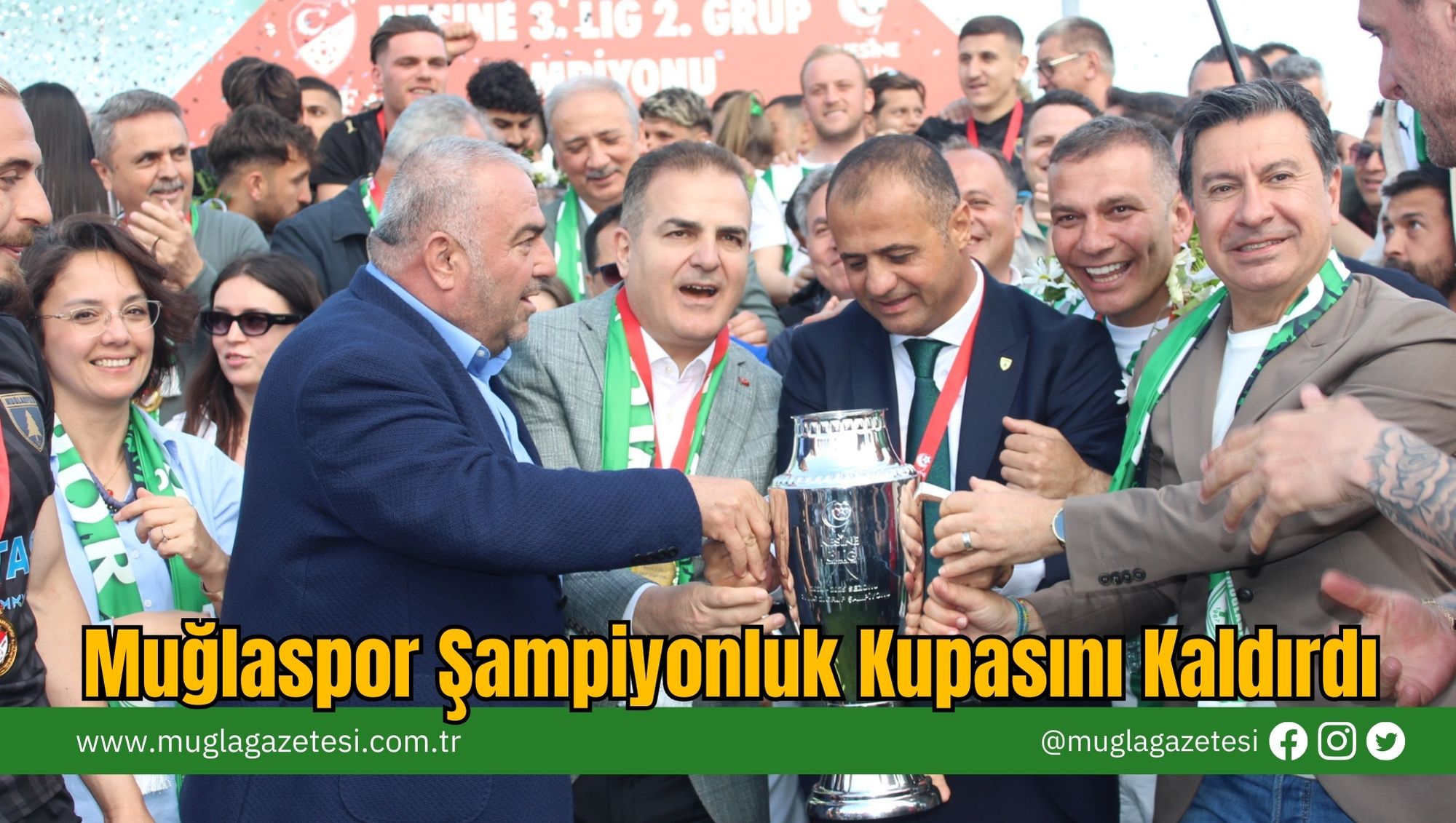 Muğlaspor Şampiyonluk Kupasını Kaldırdı