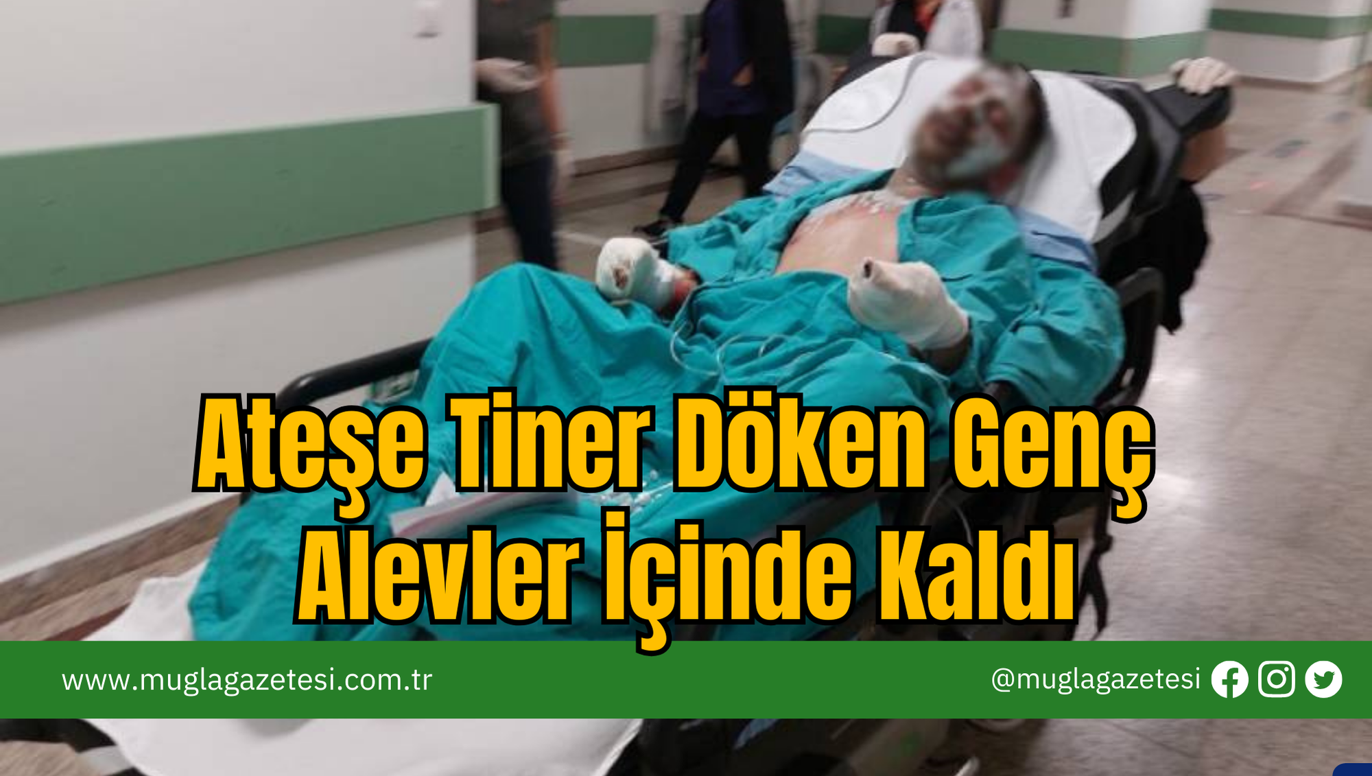 Ateşe Tiner Döken Genç Alevler İçinde Kaldı